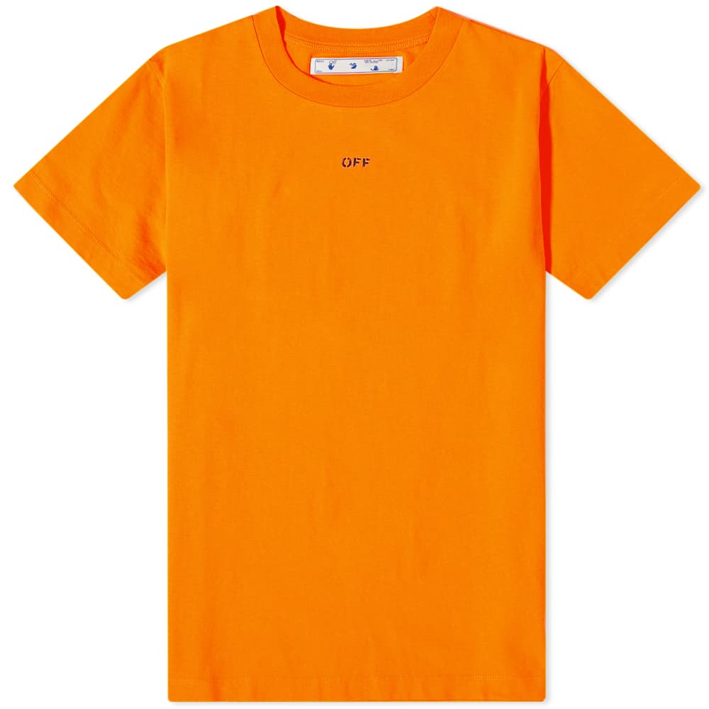 Buy Off-White Diag Stencial L/S Kaos Putih Fuchsia