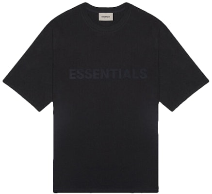 Fear of God ESSENTIALS 3D Silicon Applique Boxy T-Shirt Dark Slate/Stretch Limo/Black Buy Fear of God ESSENTIALS 3D Silicon Applique Boxy T-Shirt Dark Slate/Stretch Limo/Black