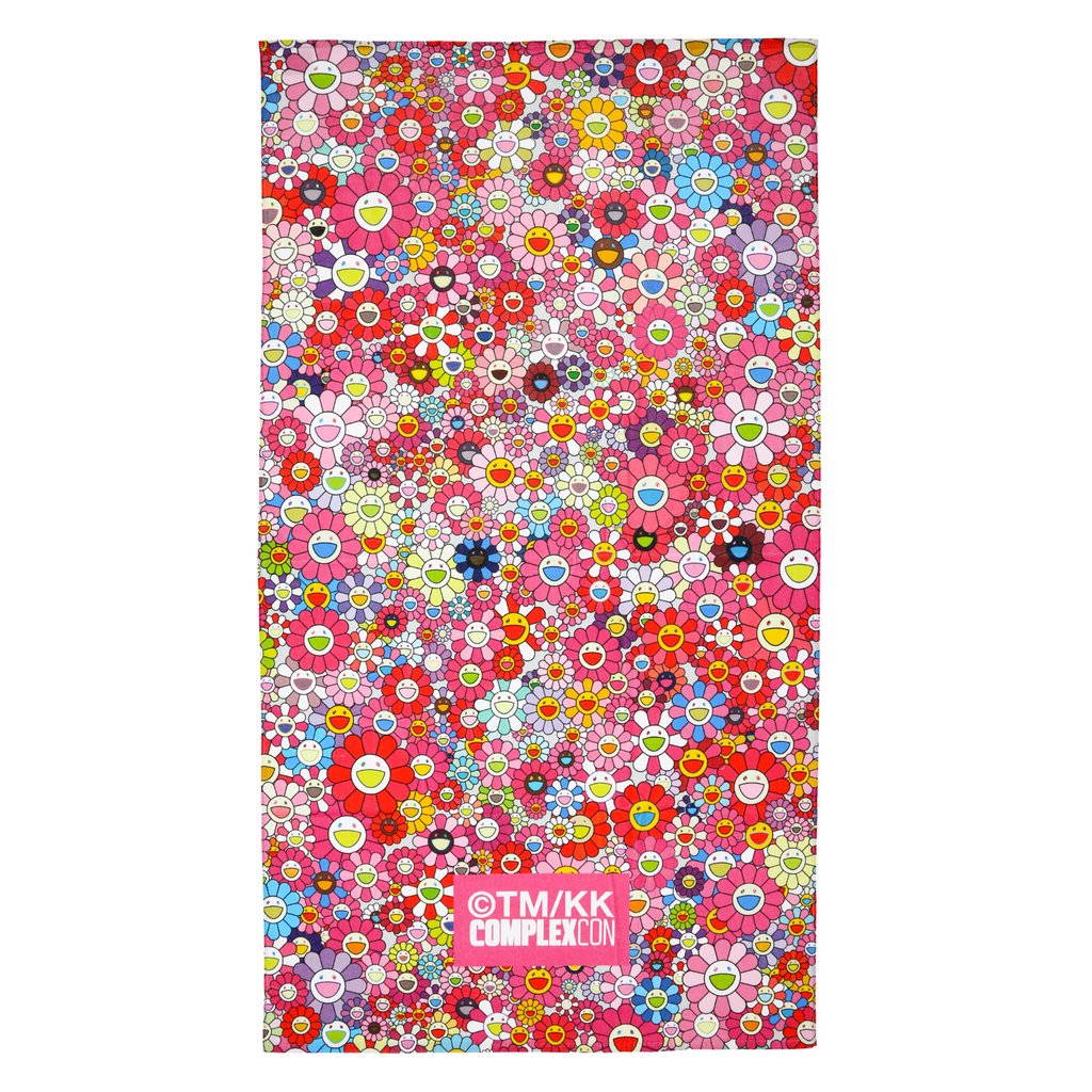 Takashi Murakami Pink Flower Towel Pink