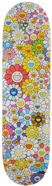 EXCLUSIF* Takashi Murakmai Flower Skateboard Deck Bleu EXCLUSIF* Takashi Murakmai Flower Skateboard Deck Bleu