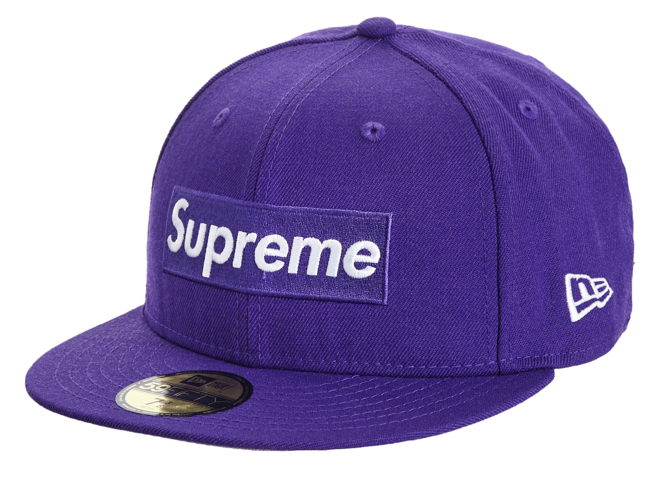 Supreme World Famous Box Logo New Era Purple