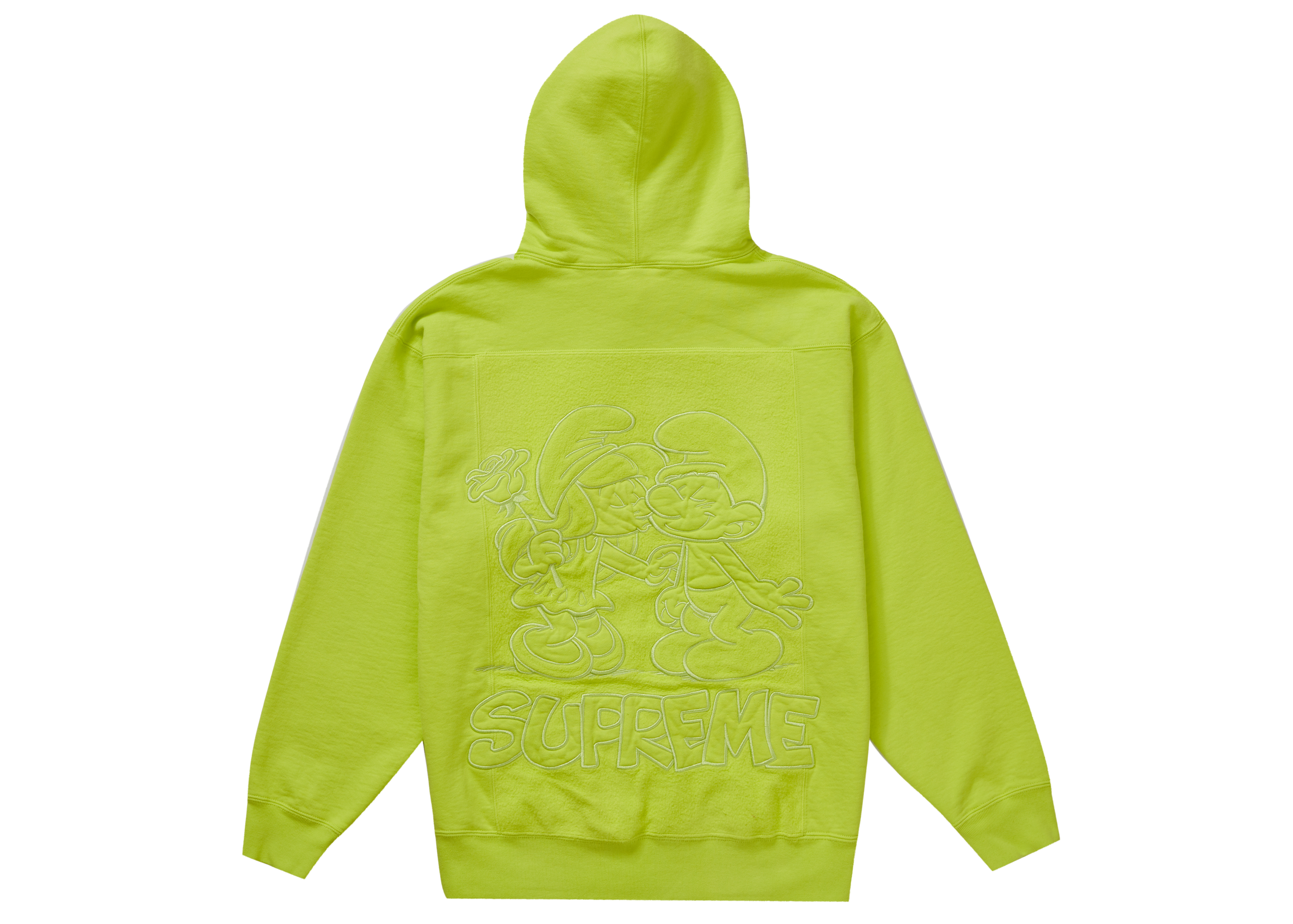 Supreme x Smurfs Hooded Sweatshirt Acid Green - Novelship