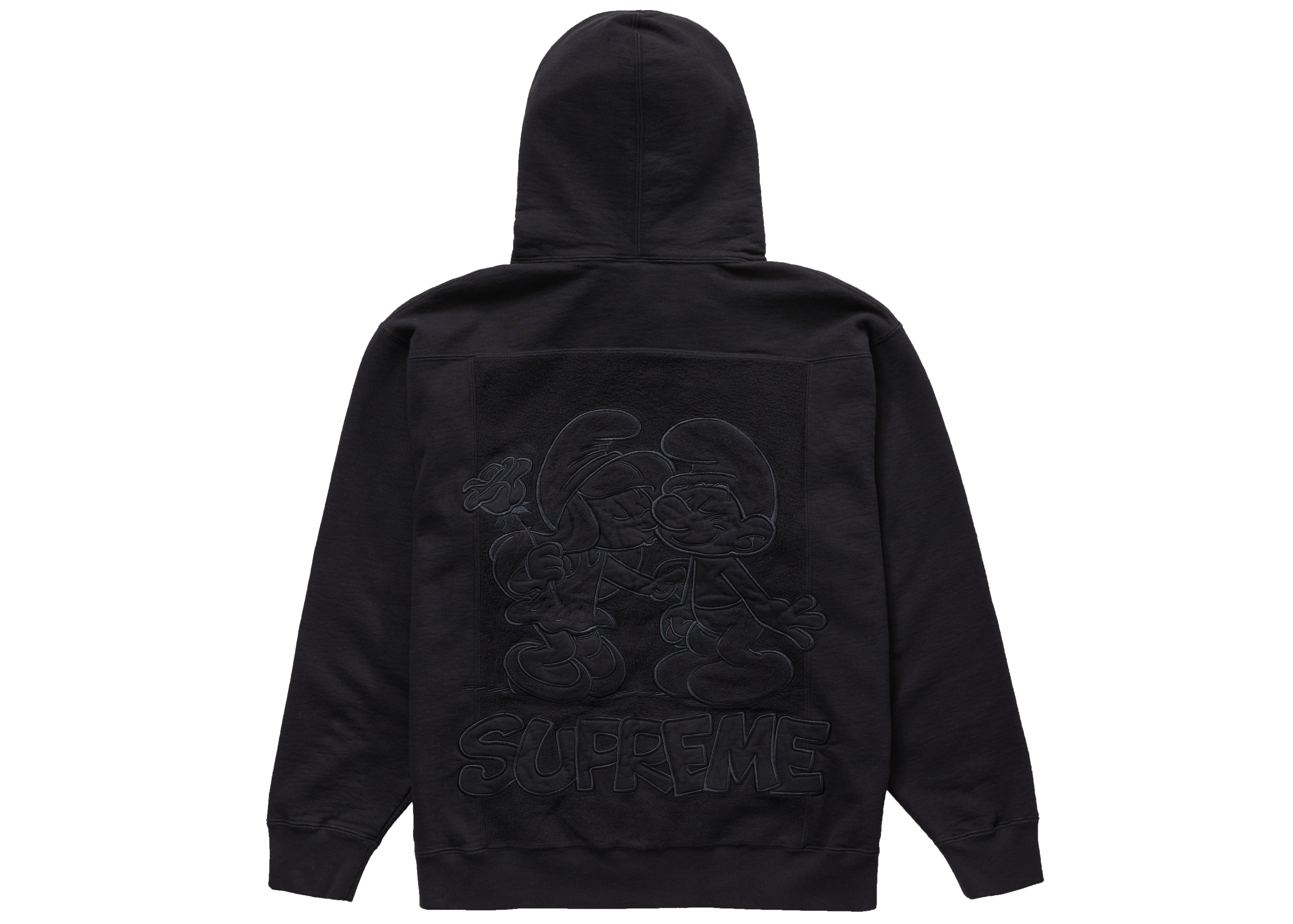 Supreme x Smurfs Hooded Sweatshirt Black - Novelship