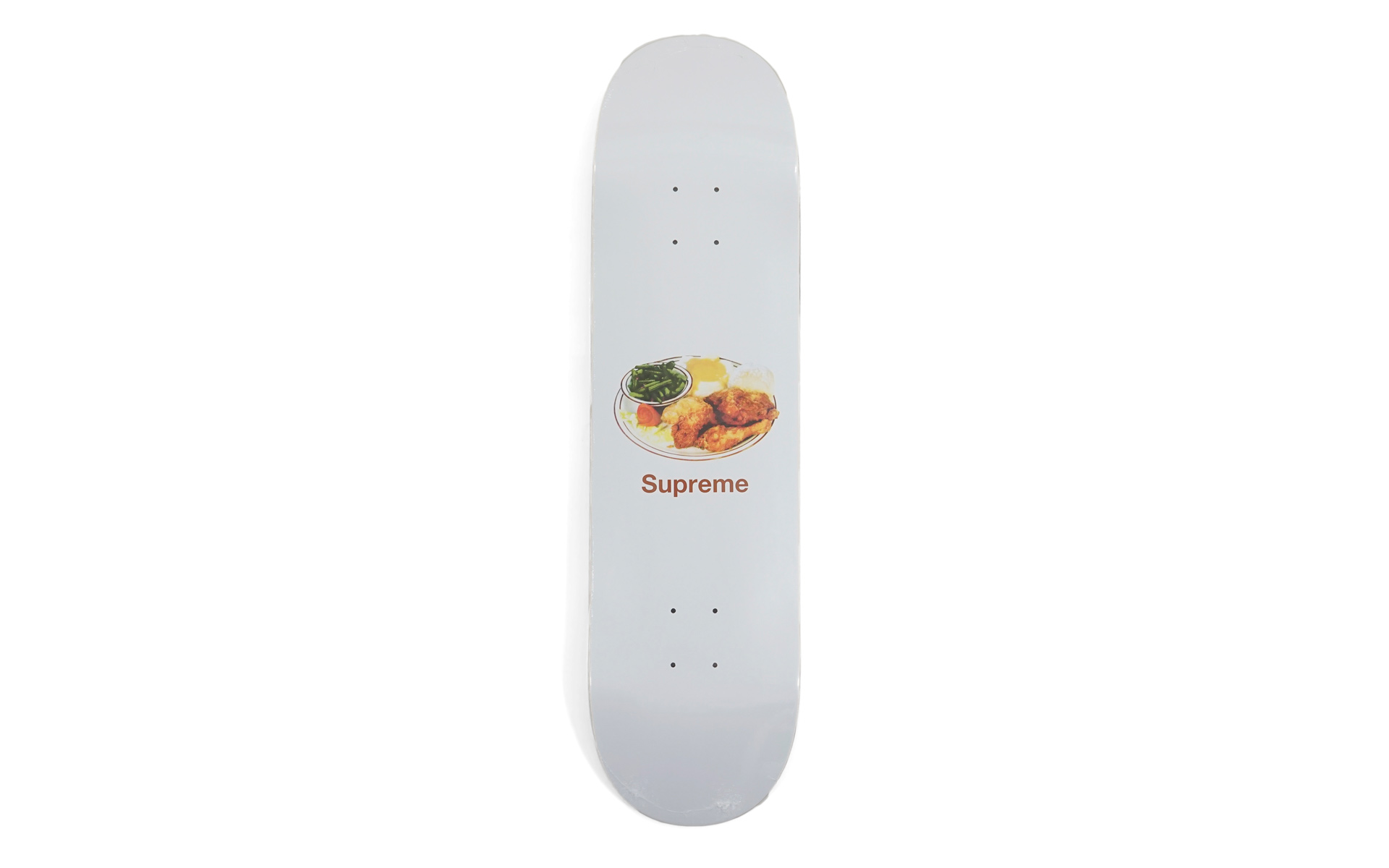 Supreme Chicken Dinner Skateboard Deck White - Novelship