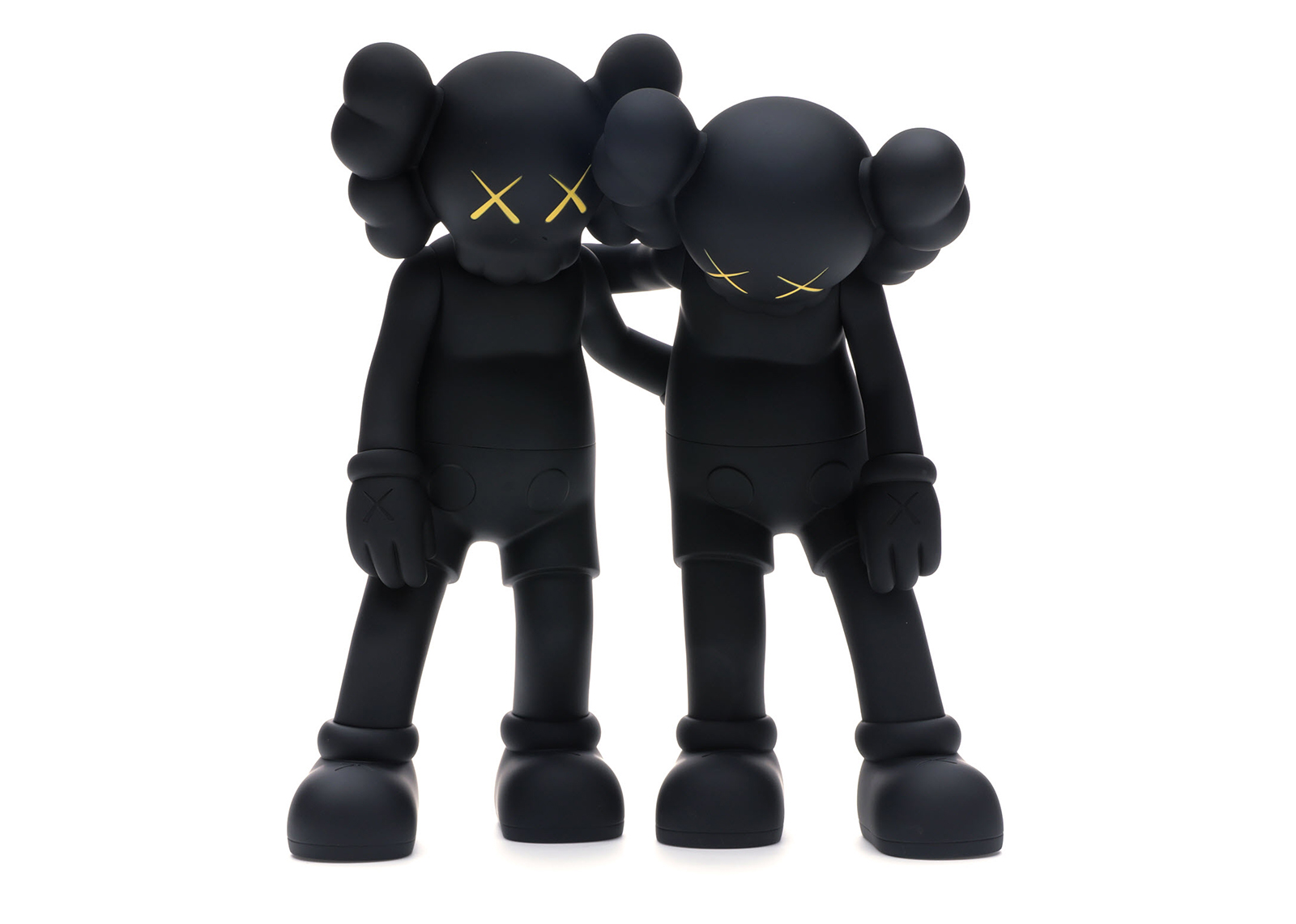 Buy KAWS 一路同行 黑色乙烯基公仔