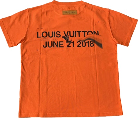 Louis Vuitton LOUIS VUITTON MCA CHICAGO ORANGE STAFF T-SHIRT TEE