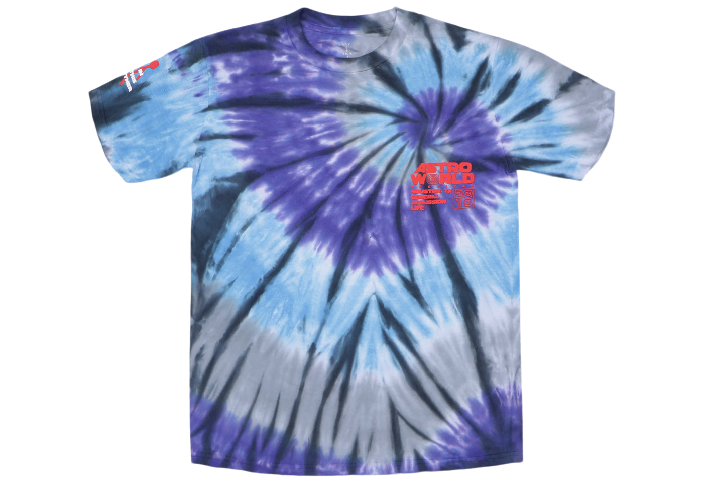 Travis scott hot sale tie dye tee