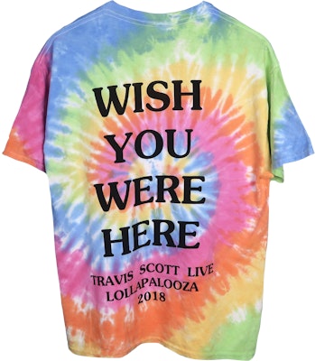 Travis Scott Astroworld Lollapalooza I Went To Astroworld Tee Tie Dye Novelship