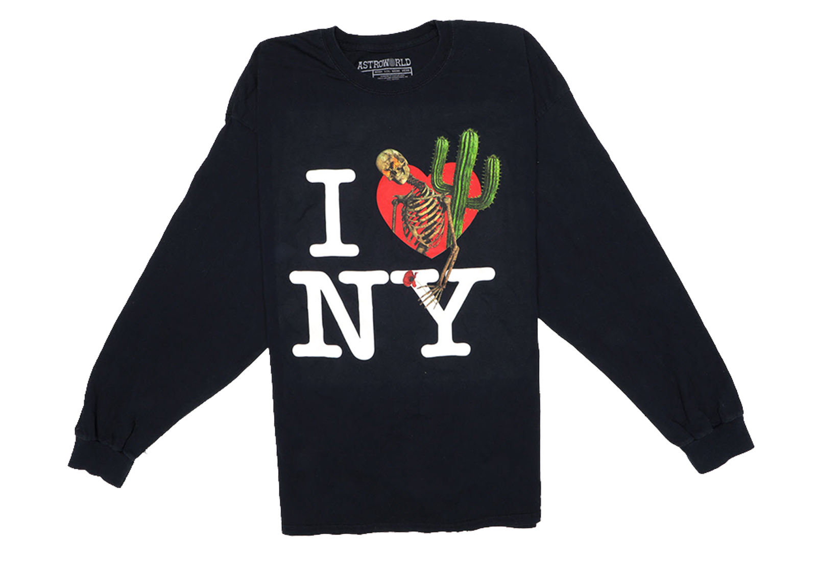 Travis Scott Astroworld I Love NY L/S Tee Black