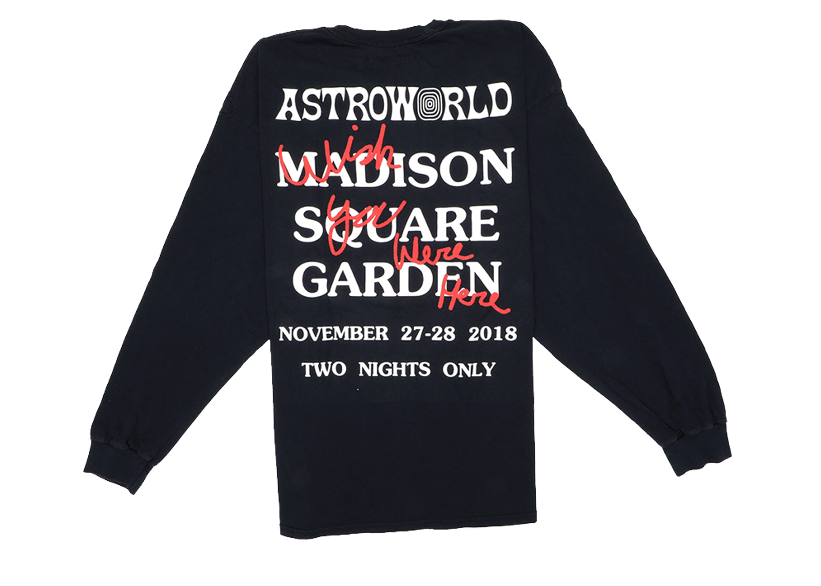 Travis Scott Astroworld I Love NY L/S Tee Black - Novelship