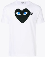 Comme des Garçons Play Black Heart Logo T-Shirt White Comme des Garçons Play Black Heart Logo T-Shirt White