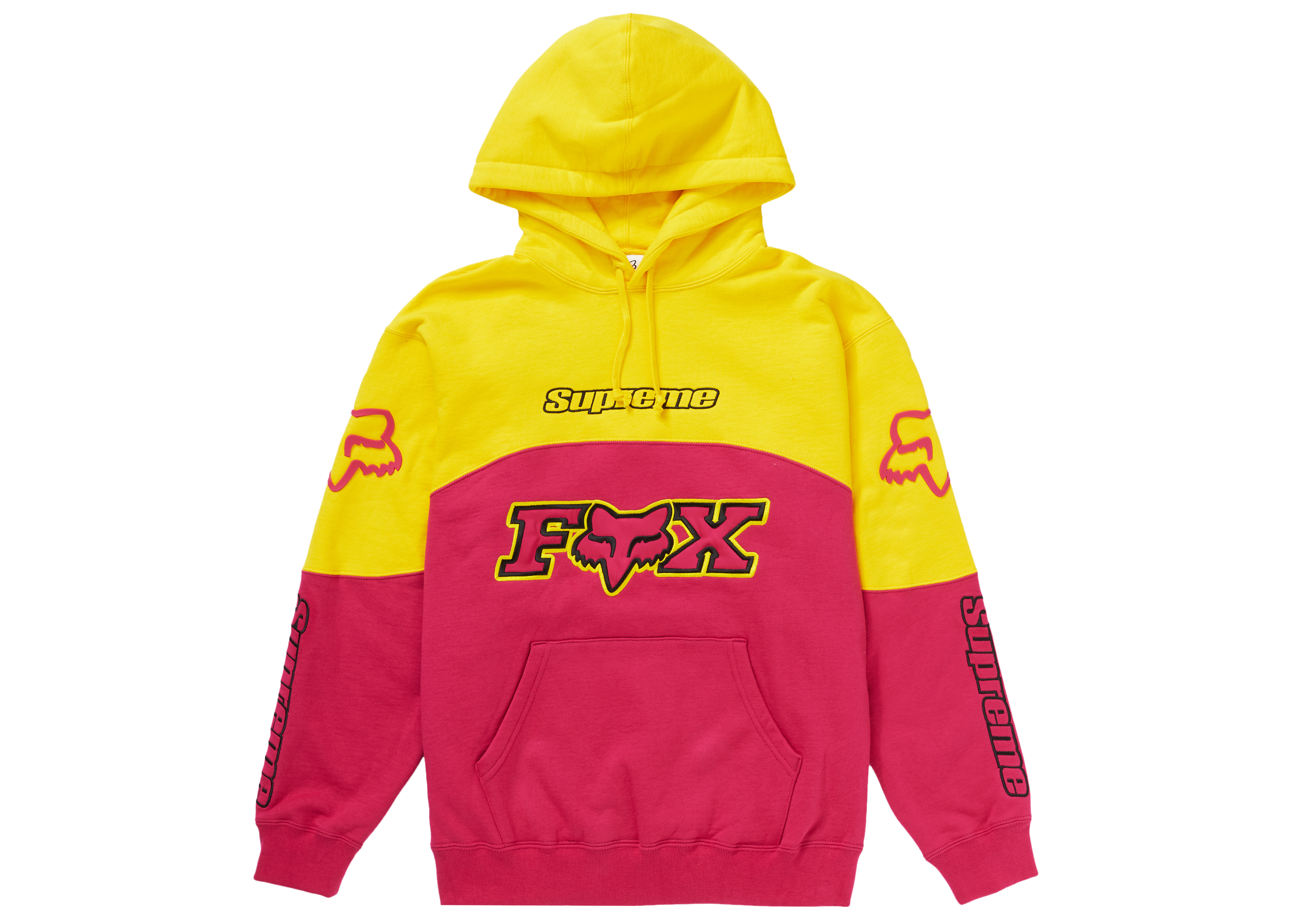 Supreme x Fox Racing Hooded Sweatshirt Pink - Novelship