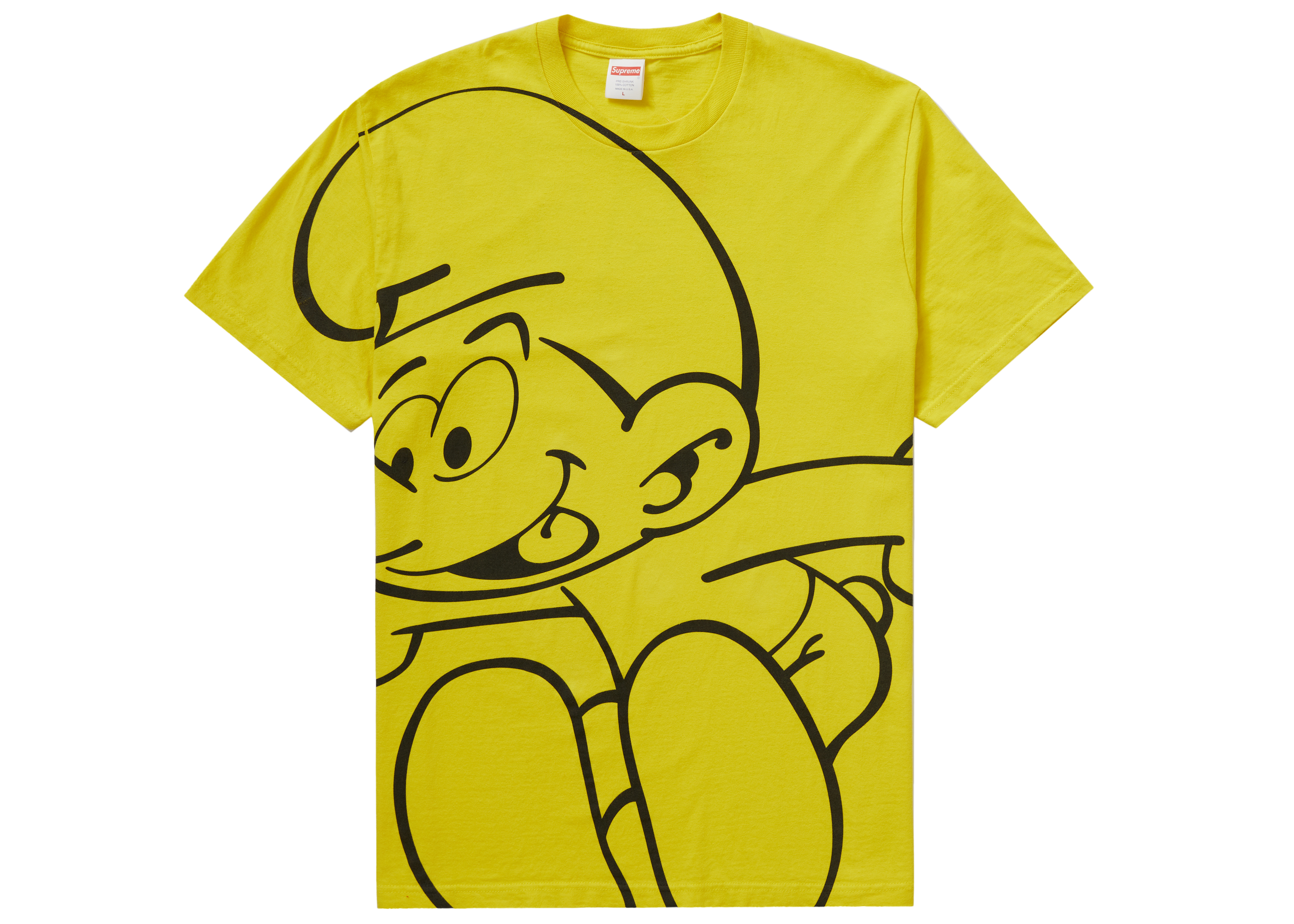 Supreme x Smurfs Tee Yellow - Novelship