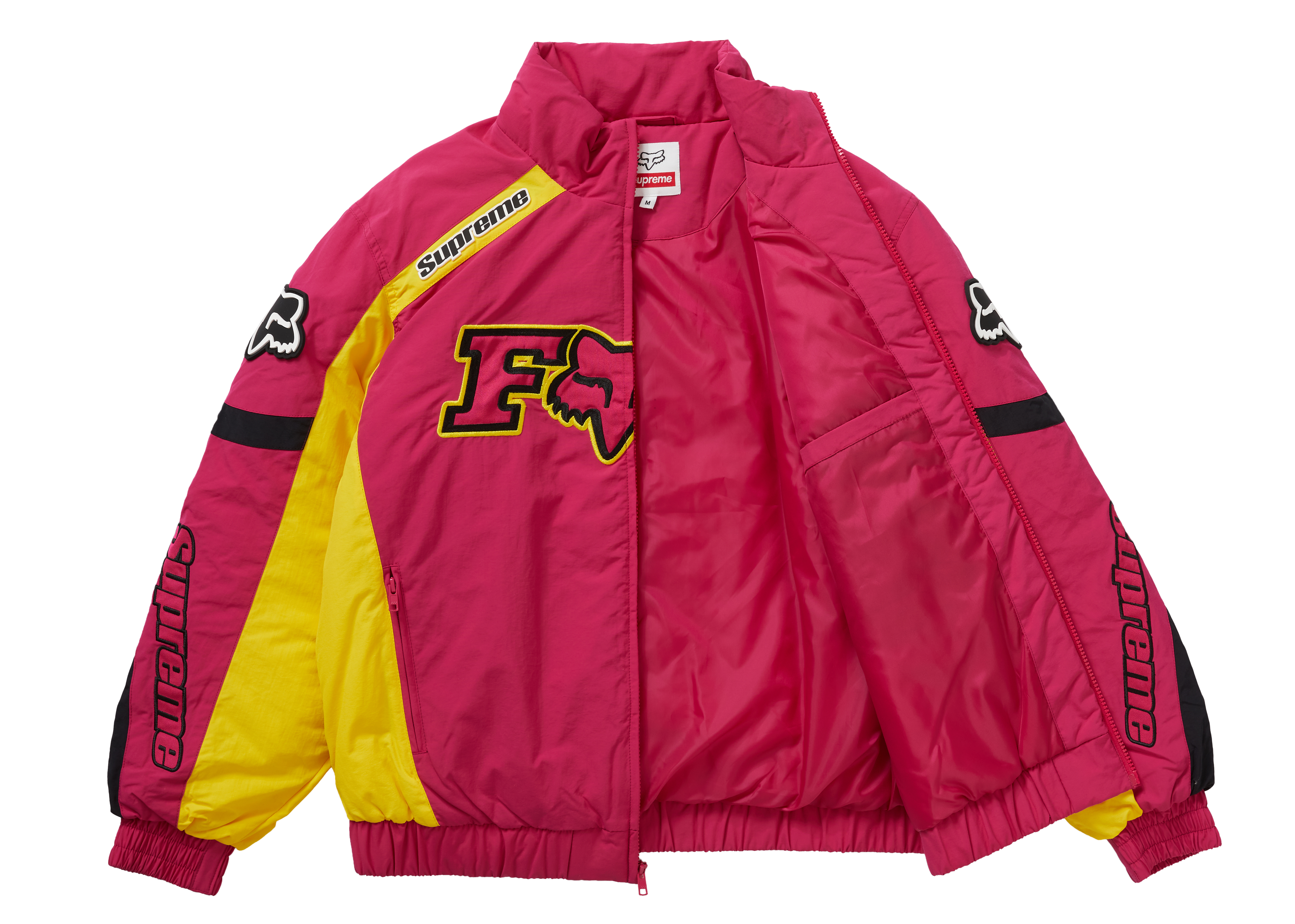 Supreme x Fox Racing Puffy Jacket Pink - Novelship