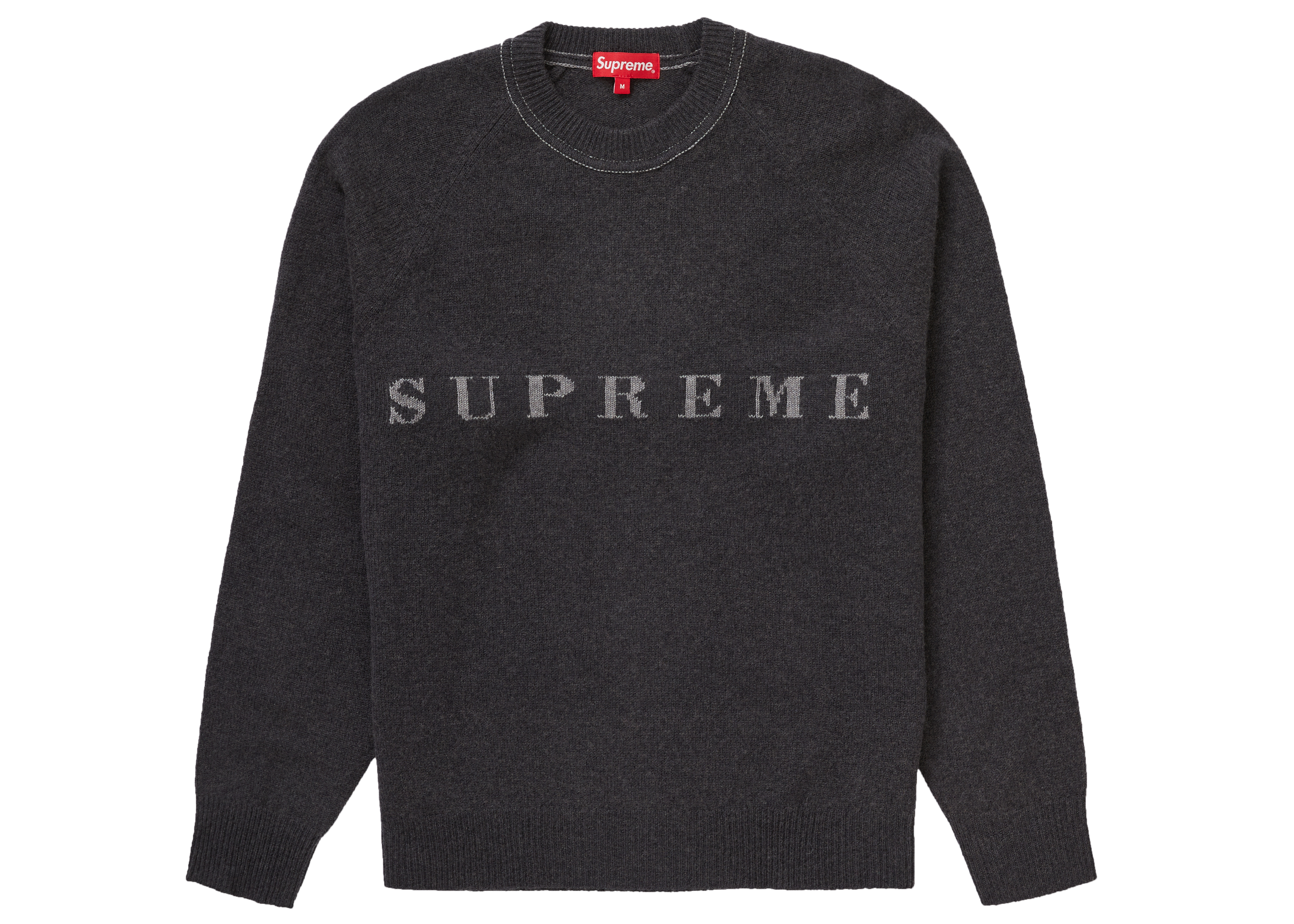 Supreme Stone Washed Sweater Black - Novelship