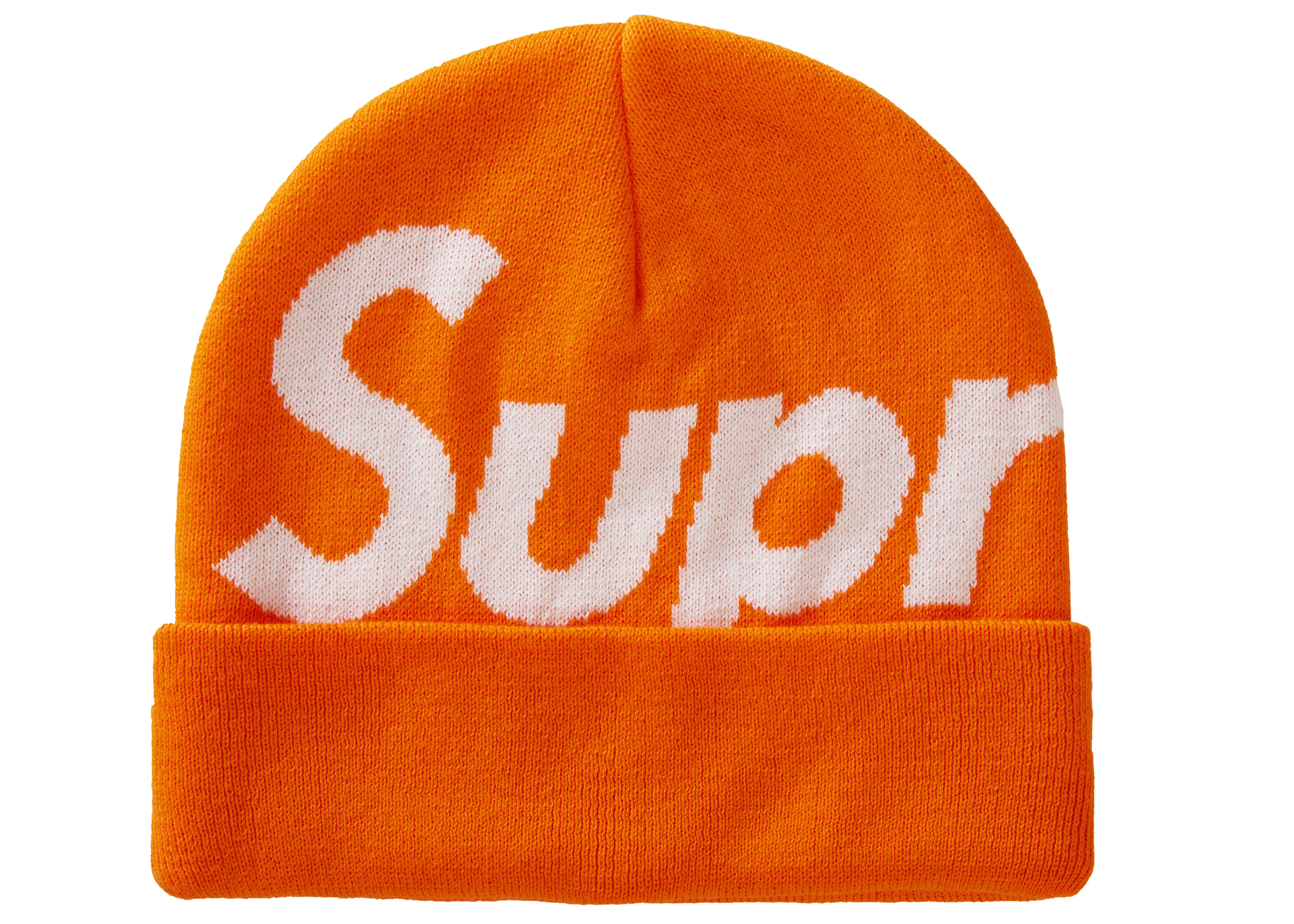 Supreme Big Logo Beanie (FW20) Bright Orange - Novelship