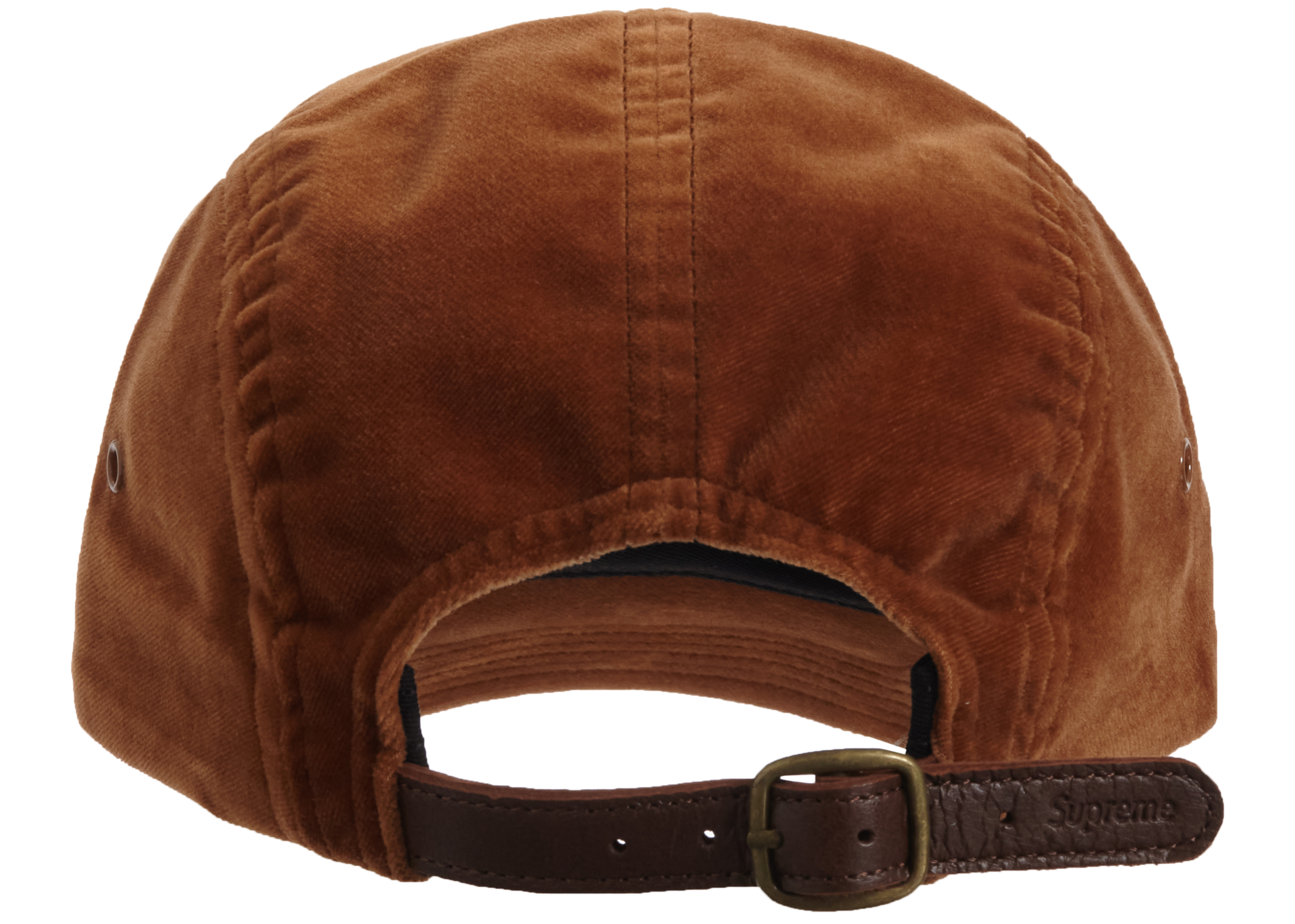 Supreme Velvet Camp Cap (FW20) Brown - Novelship