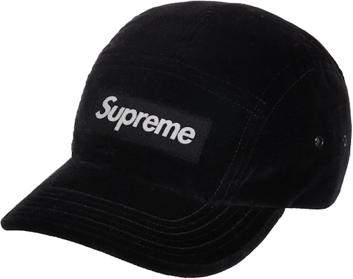 Supreme Velvet Camp Cap (FW20) Black Buy Supreme Velvet Camp Cap (FW20) Black