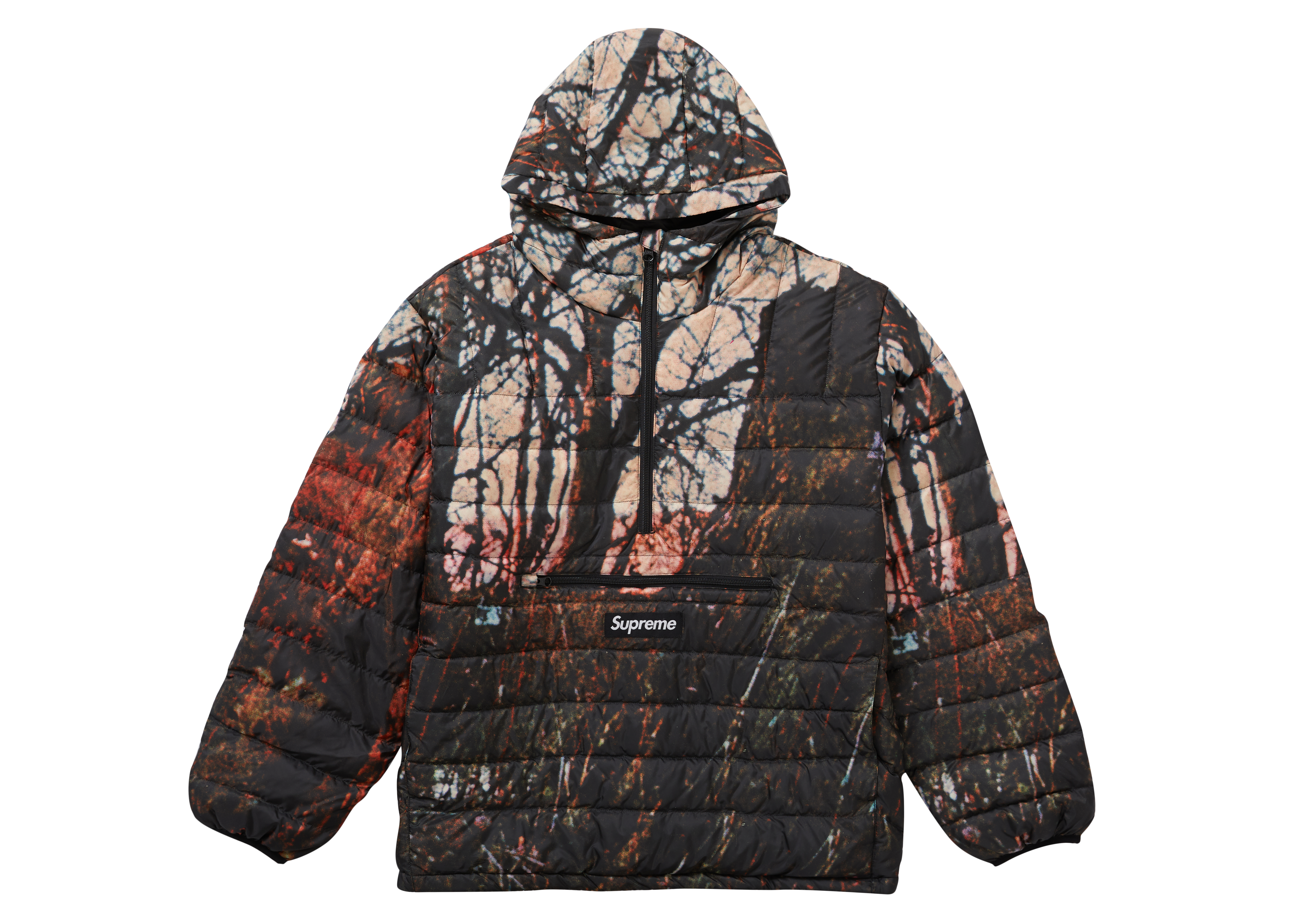 Supreme Micro Down Half Zip Hooded Pullover Woods - Novelship