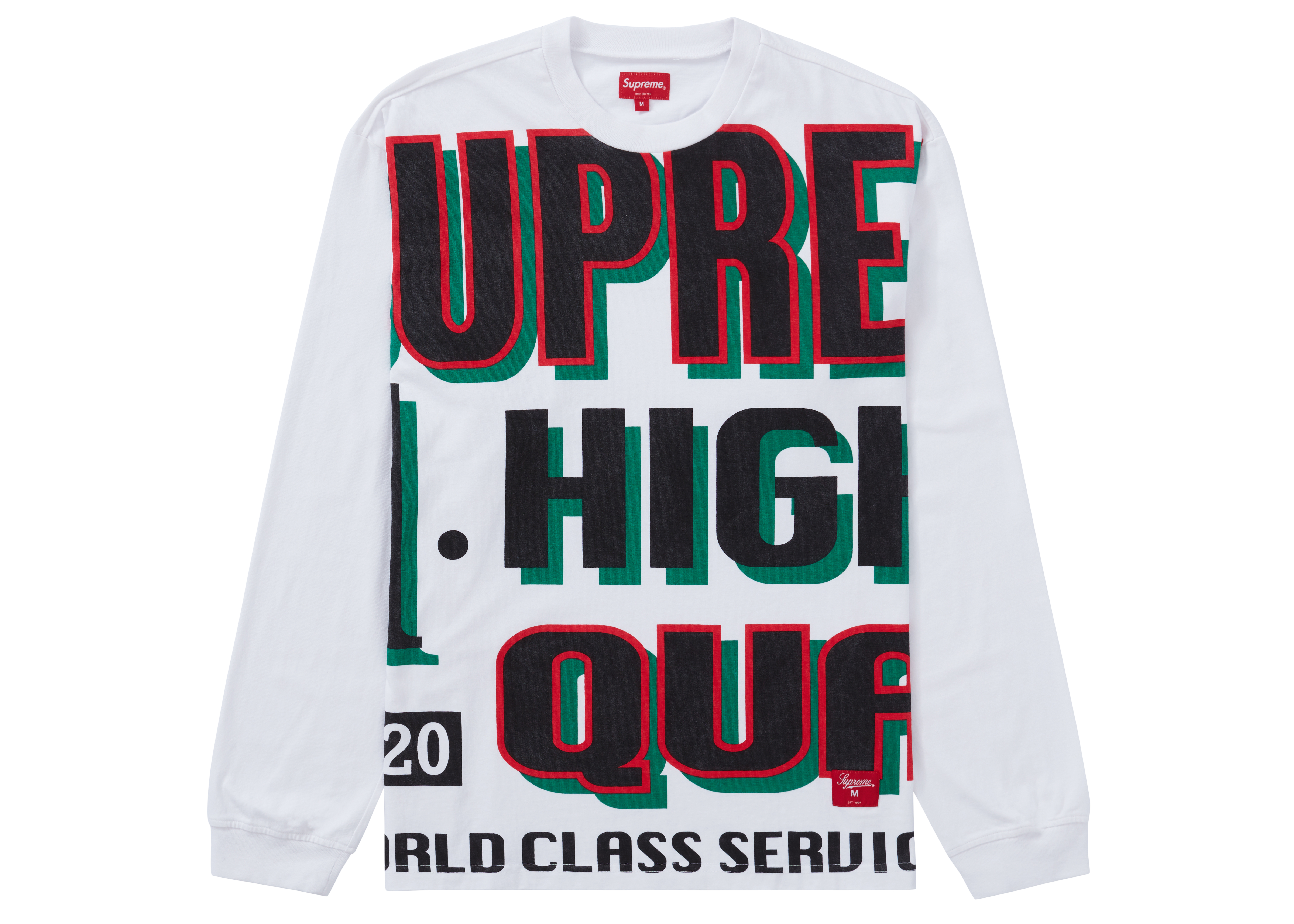 Supreme World Class L/S Top White - Novelship