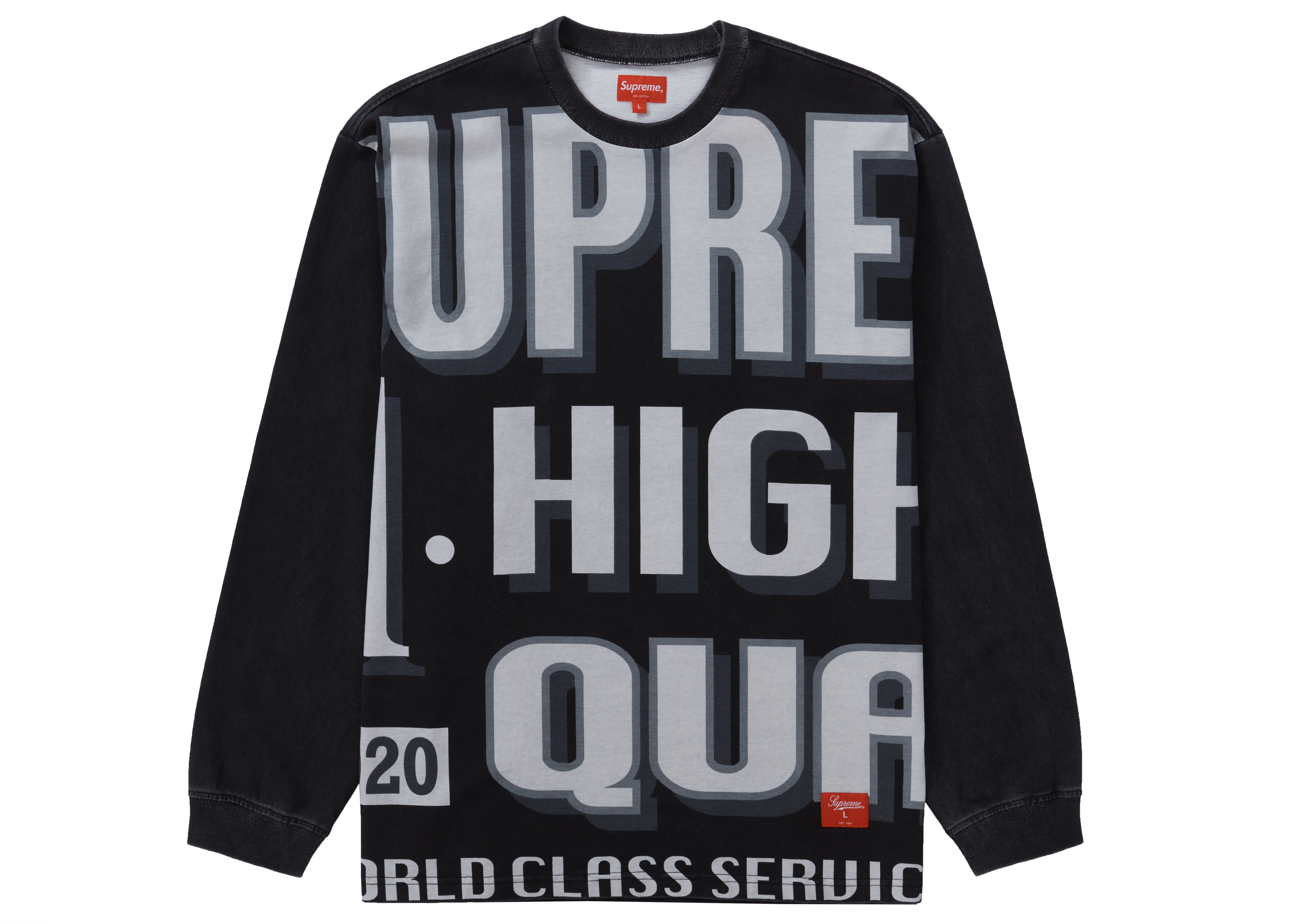 Supreme World Class L/S Top Black - Novelship