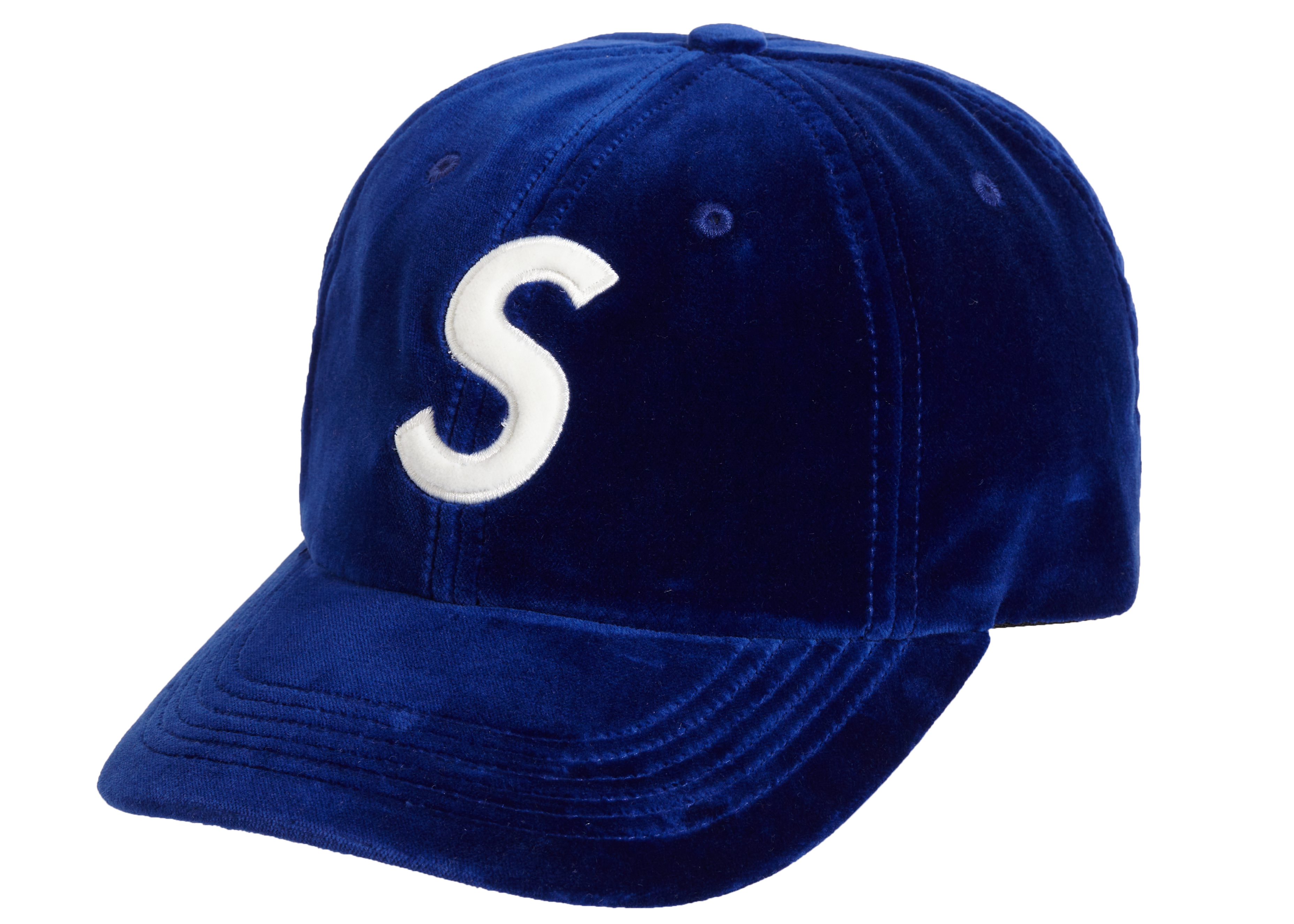 Supreme Velvet S Logo 6‑Panel Royal - Novelship