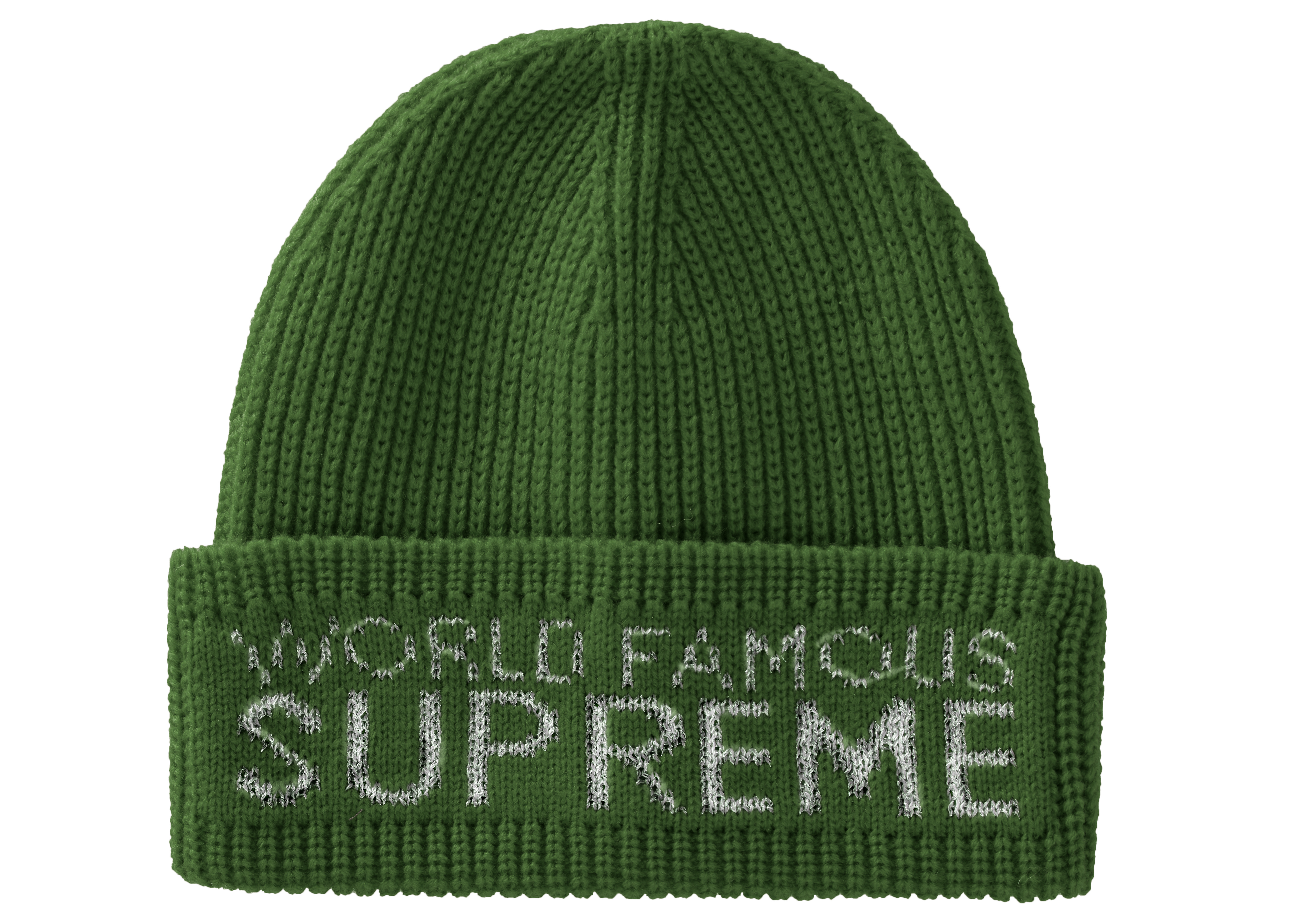 Supreme World Famous Beanie Dark Green - Novelship