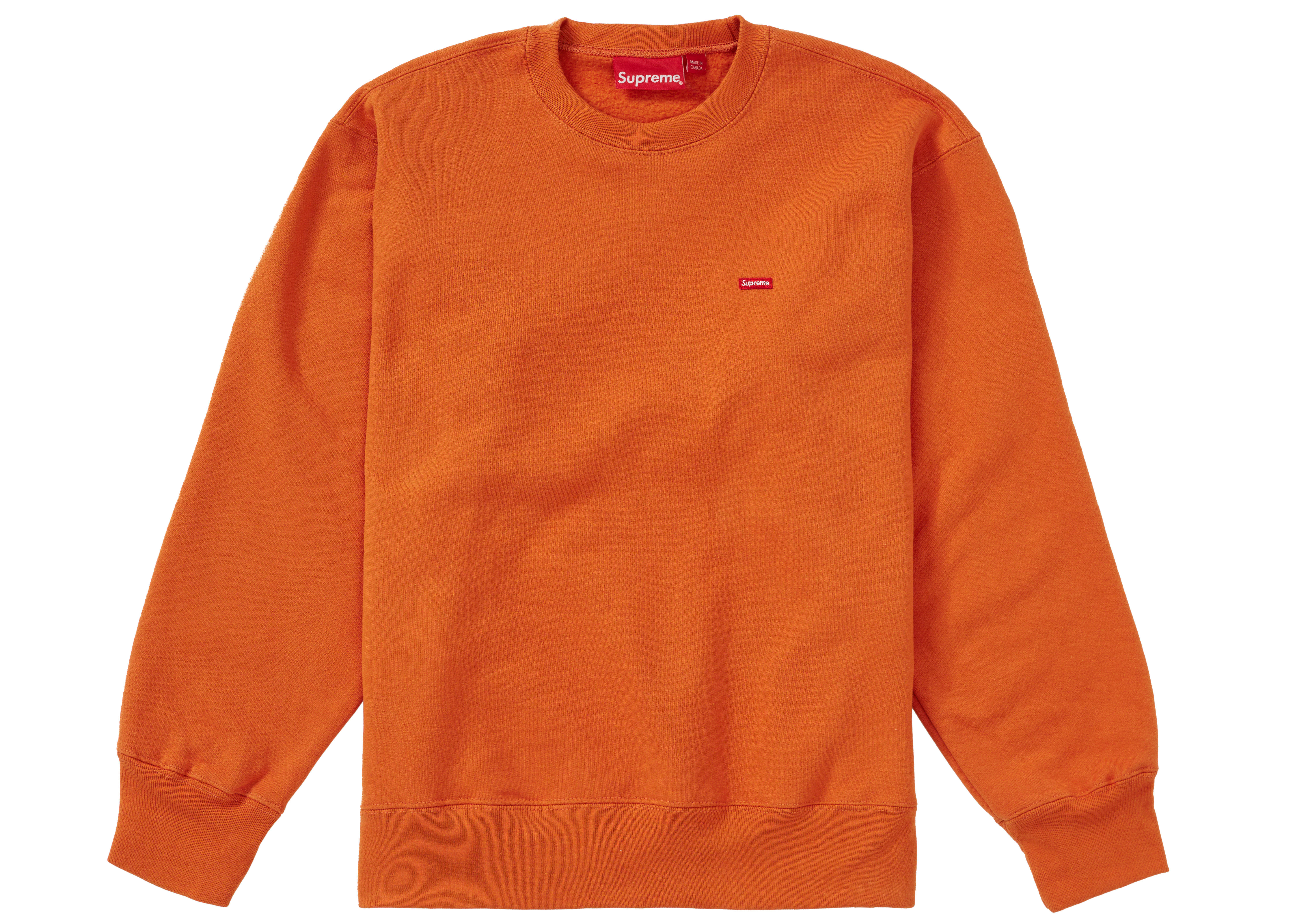 Supreme Small Box Crewneck (FW20) Burnt Orange - Novelship