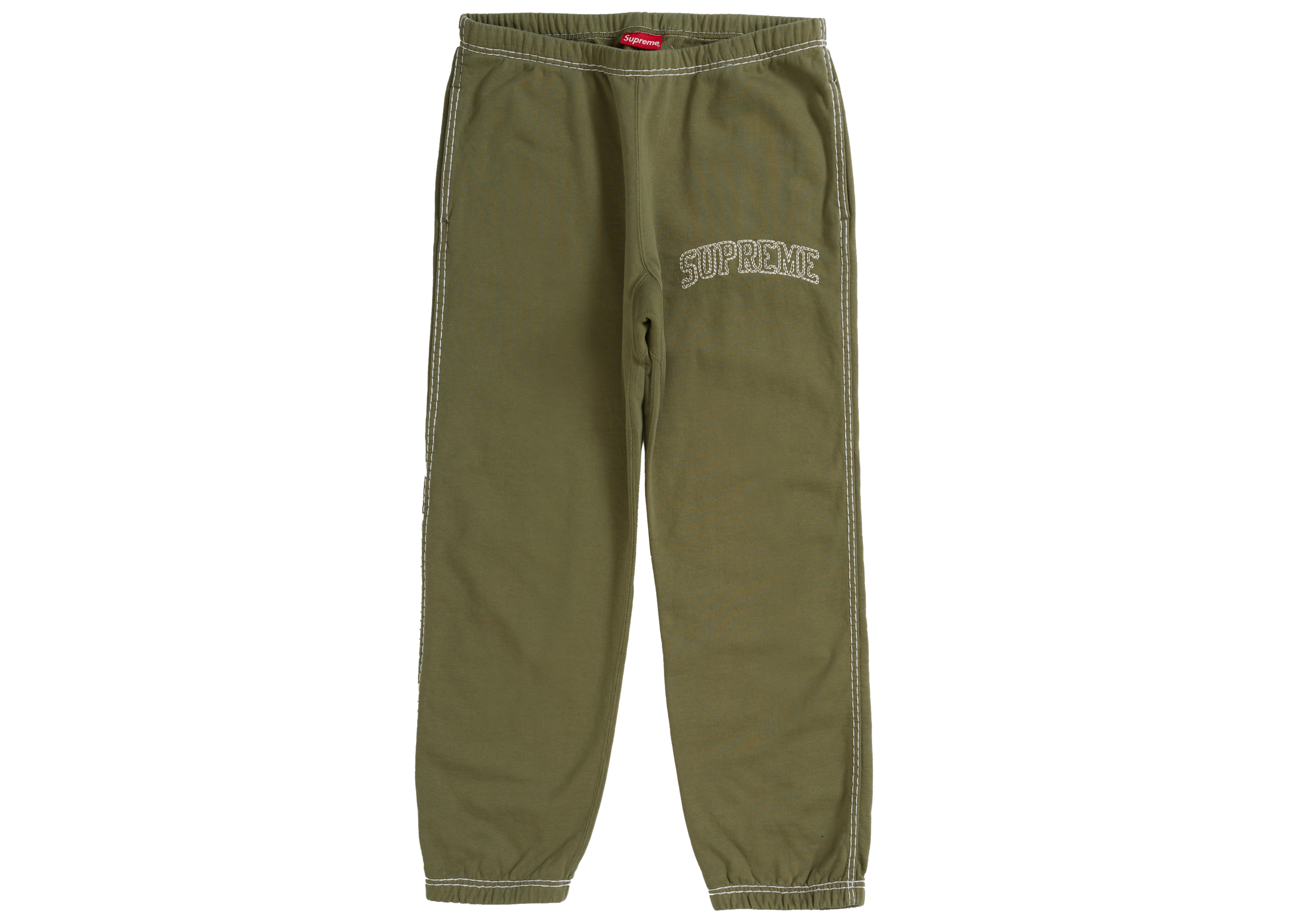 Supreme Big Stitch Sweatpant Light Olive - Novelship