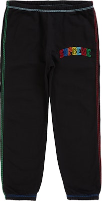 Supreme Big Stitch Sweatpant Black Buy Supreme Big Stitch Sweatpant Black