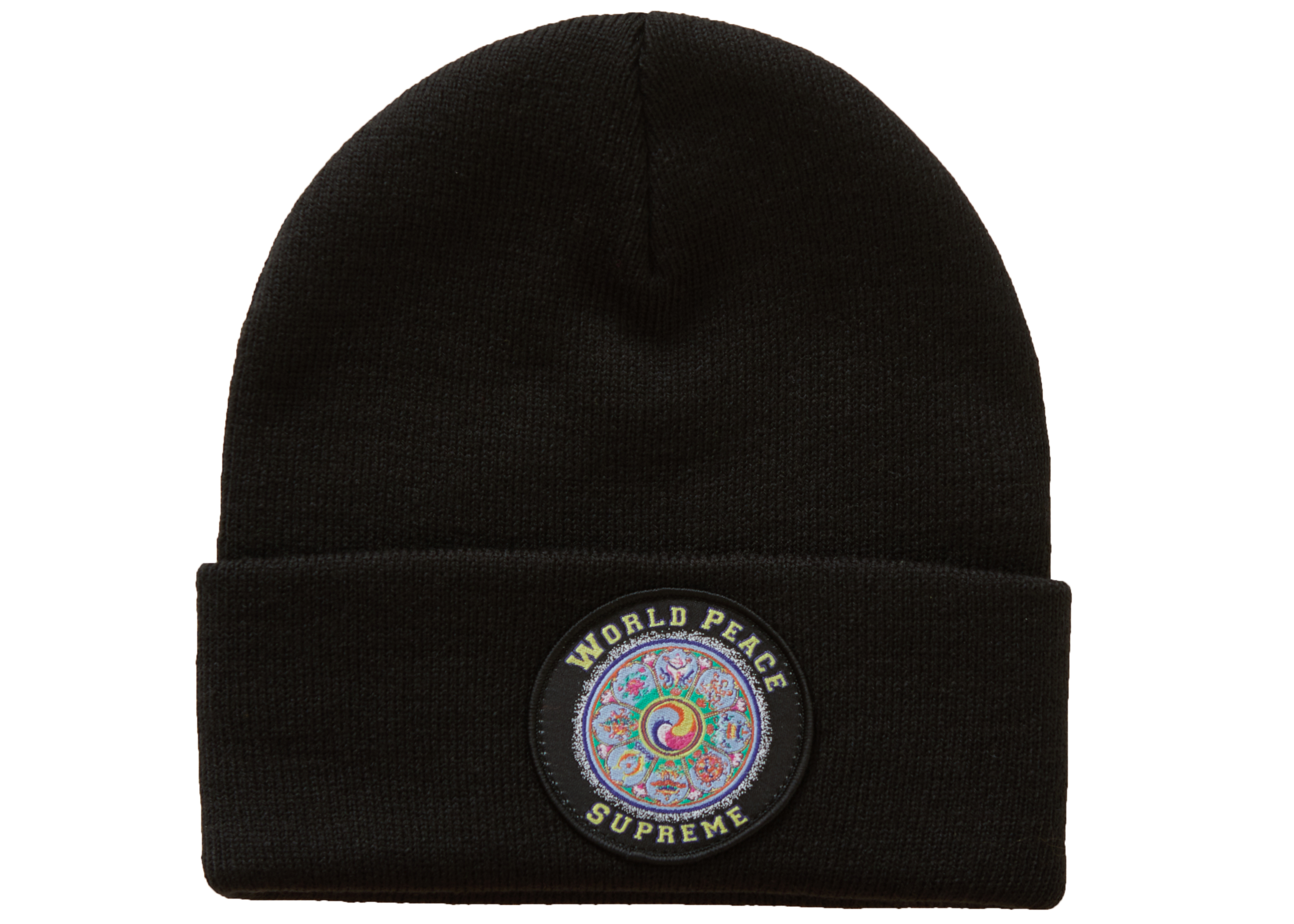 Supreme World Peace Beanie Black - Novelship