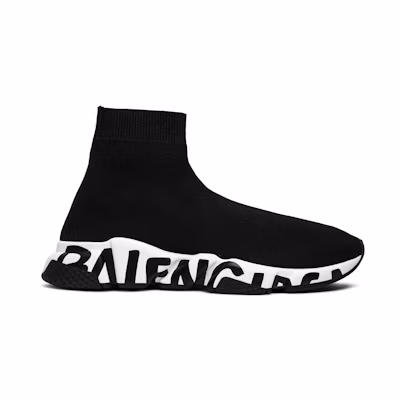 (W) Balenciaga Speed Trainer 'Black White'