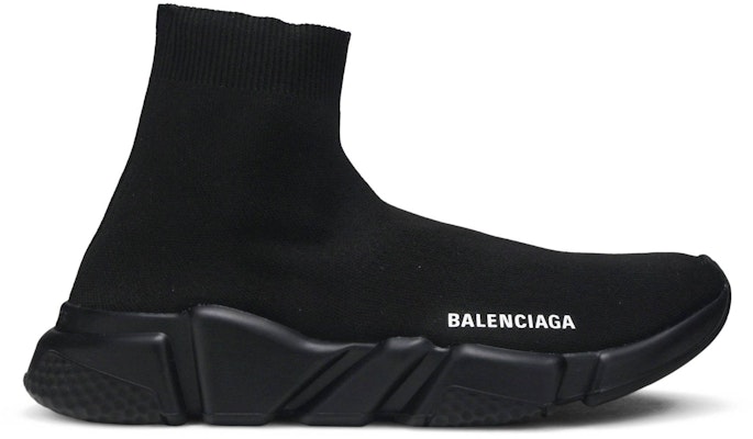 Women Balenciaga Speed Trainer High Black 2019 525717 W05G0