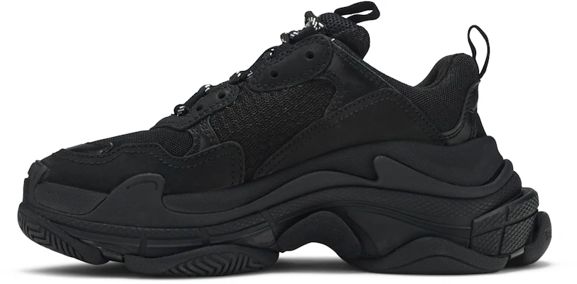 All black balenciaga triple s online