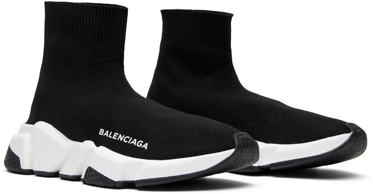 (W) Balenciaga Speed Trainer Mid 'Hitam Putih Hitam' 477289 W05G0 1000 Cheap (W) Balenciaga Speed Trainer Mid 'Hitam Putih Hitam' 477289 W05G0 1000