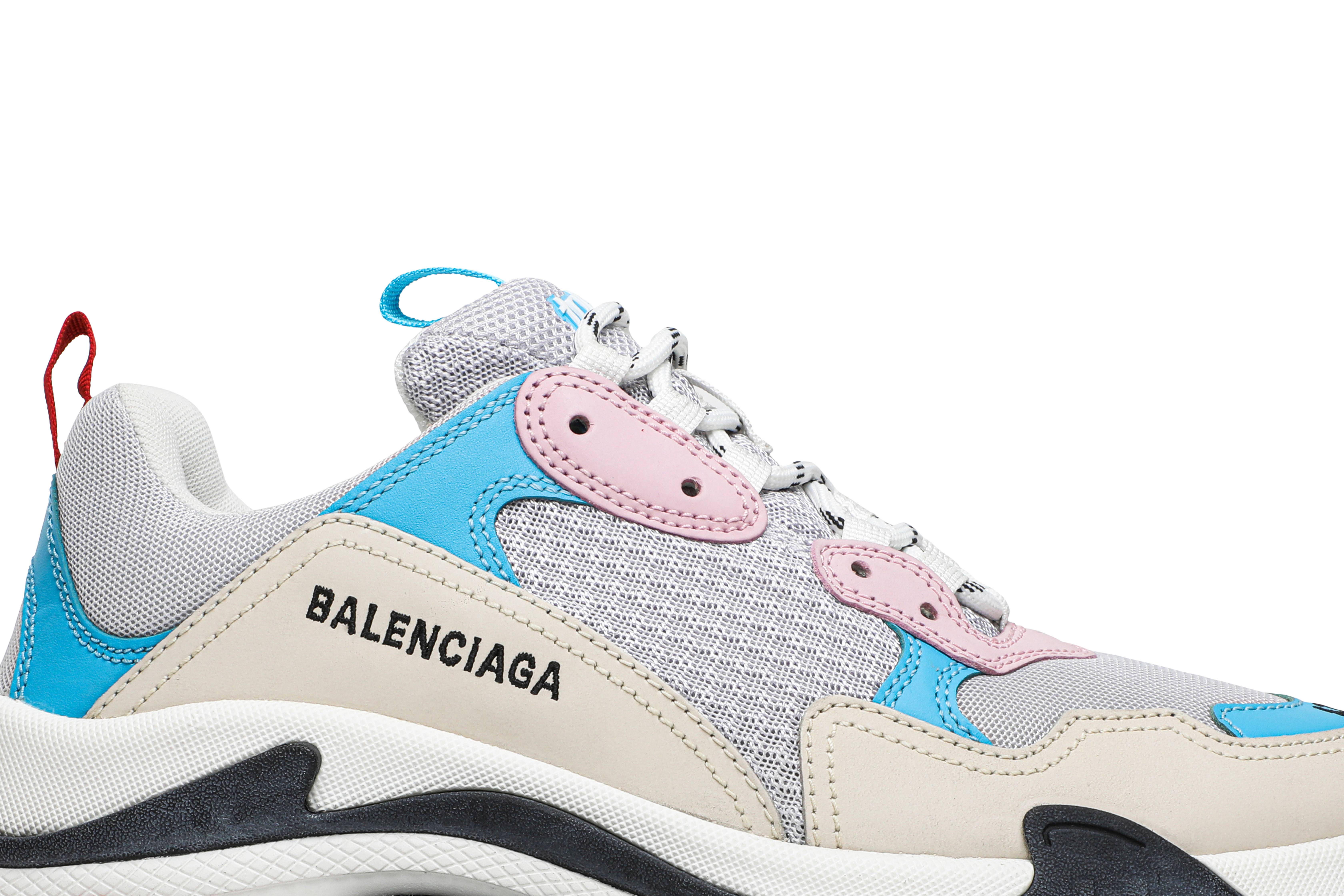 Order （女款）Balenciaga Triple S "白藍粉" 2019 524039 W09OH 4196