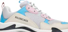 Order (女款)Balenciaga Triple S "白藍粉" 2019 524039 W09OH 4196