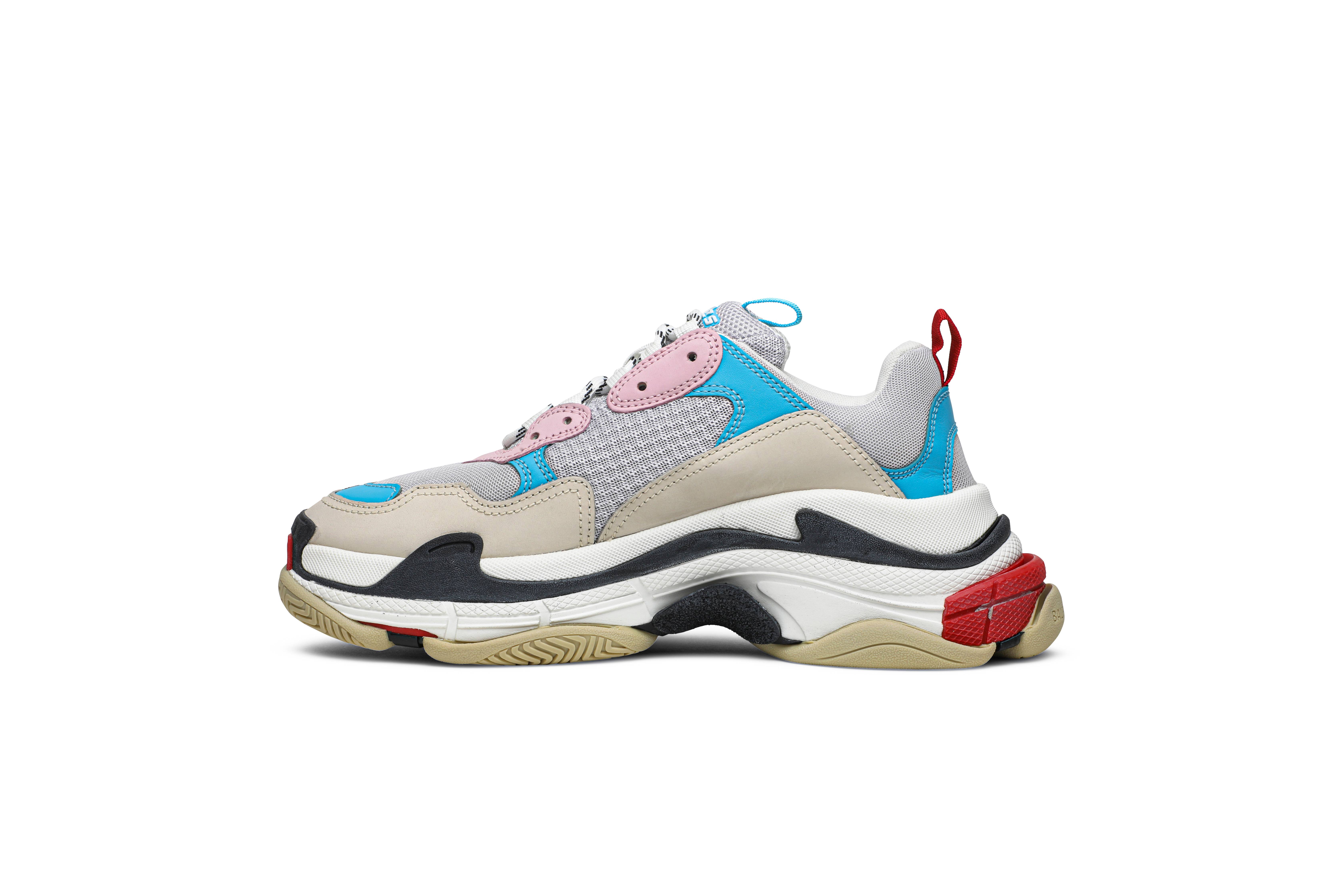 Lookbook （女款）Balenciaga Triple S "白藍粉" 2019 524039 W09OH 4196