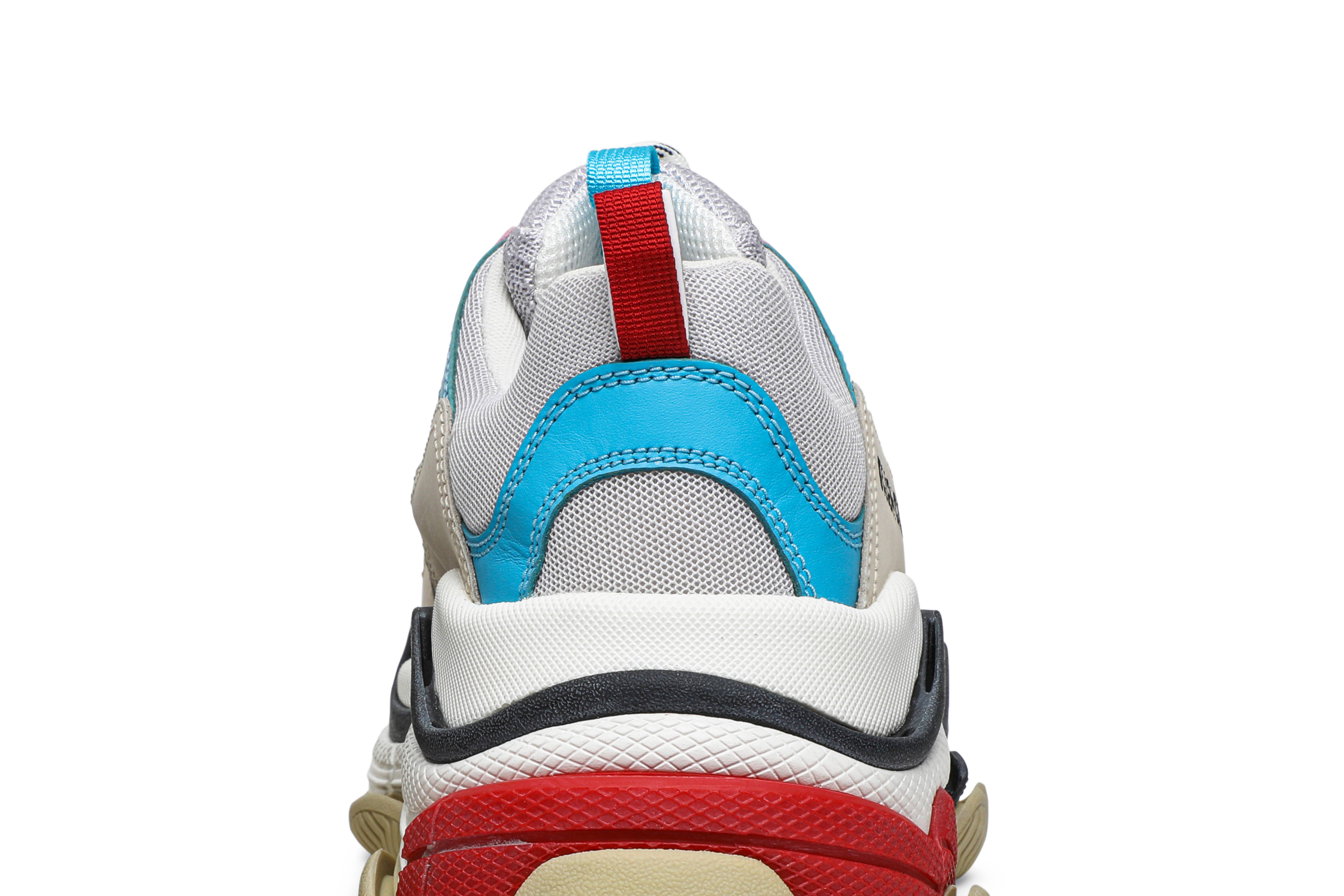 Sizing （女款）Balenciaga Triple S "白藍粉" 2019 524039 W09OH 4196