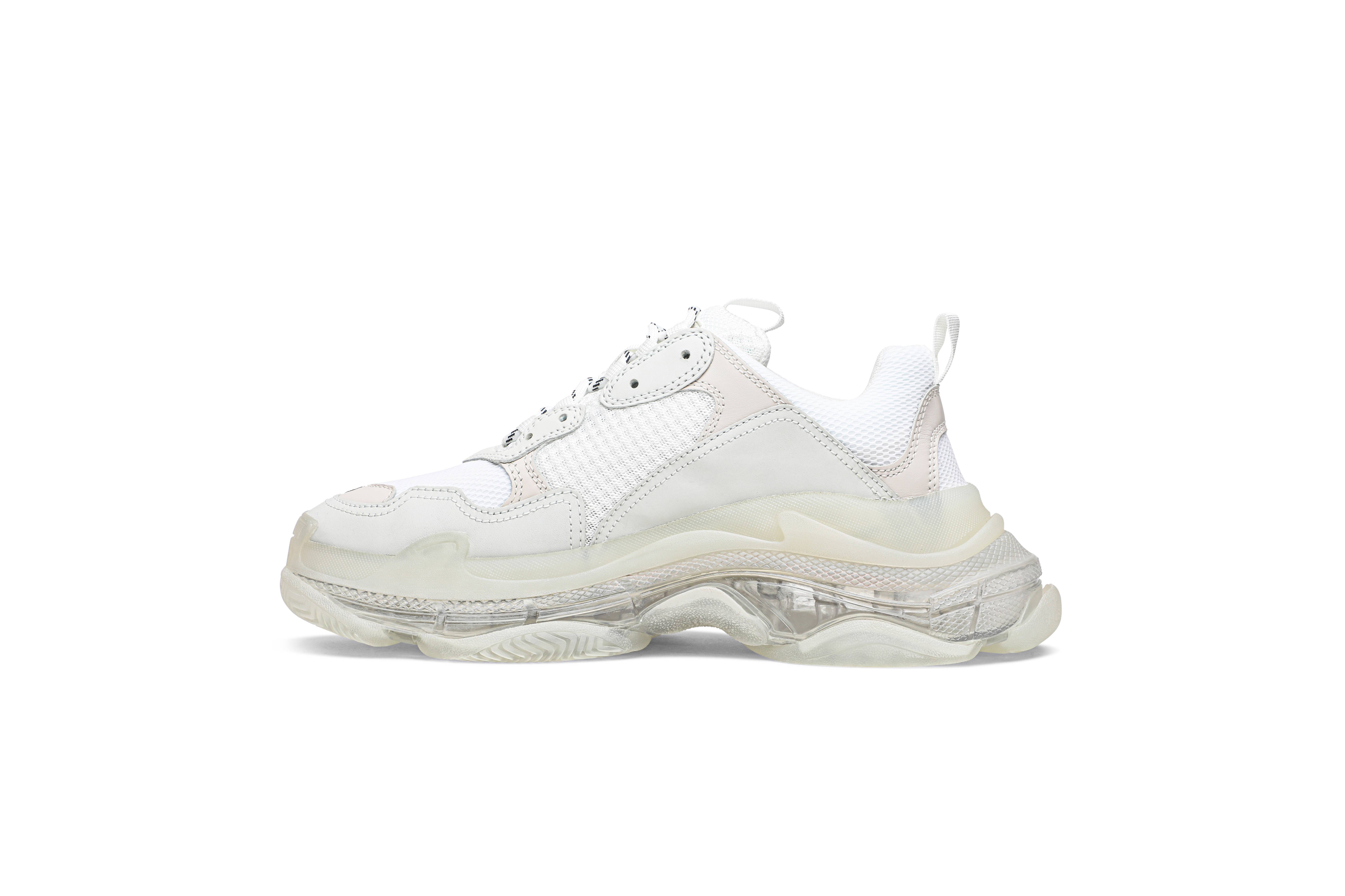 Lookbook (W) Balenciaga Triple S 'Blanco Suela Transparente' 544351 W09E1 9000
