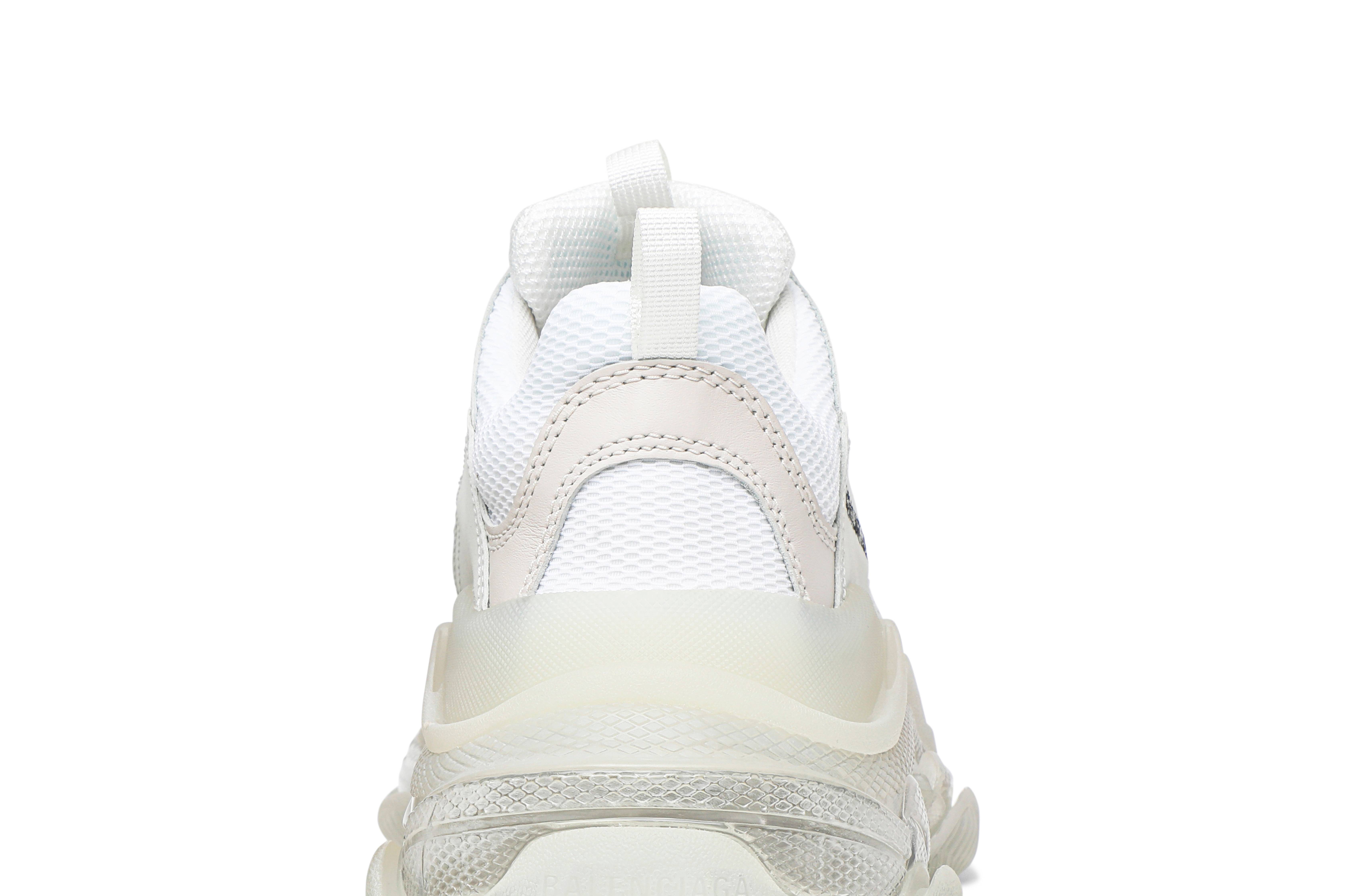 Sizing (W) Balenciaga Triple S 'Blanco Suela Transparente' 544351 W09E1 9000