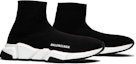 Cheap Balenciaga Speed Trainer 'Hitam Putih' 2018 530349 W05G9 1000/530349 W05G0 1000