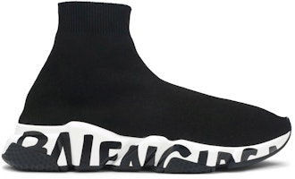 Balenciaga Speed Trainer 'Graffiti - Black White' 605972 W05GE 1015 Balenciaga Speed Trainer 'Graffiti - Black White' 605972 W05GE 1015