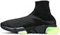 Balenciaga Speed Trainer 'Clear Sole - Hitam Kuning Fluo' 607544 W05GJ 1048