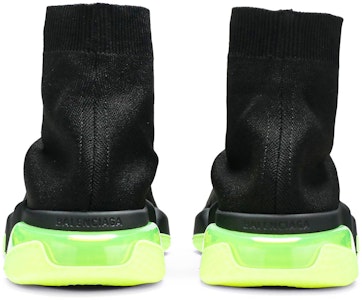 巴黎世家速度訓練鞋『透明鞋底-黑黃熒光』607544 W05GJ 1048 Details for 巴黎世家速度訓練鞋『透明鞋底-黑黃熒光』607544 W05GJ 1048