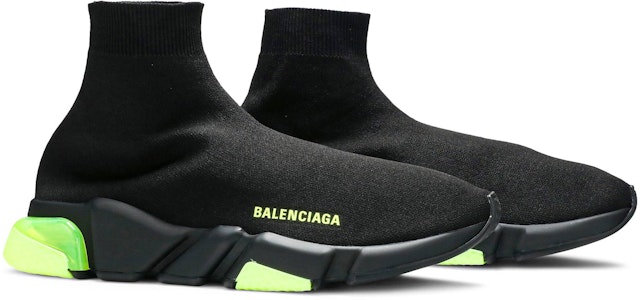 巴黎世家速度訓練鞋『透明鞋底-黑黃熒光』607544 W05GJ 1048 Cheap 巴黎世家速度訓練鞋『透明鞋底-黑黃熒光』607544 W05GJ 1048