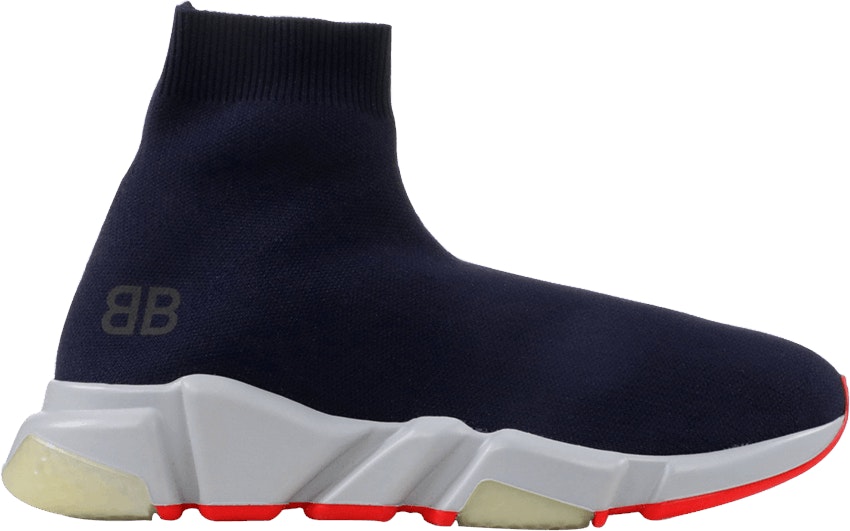 Blue balenciaga top speed trainer