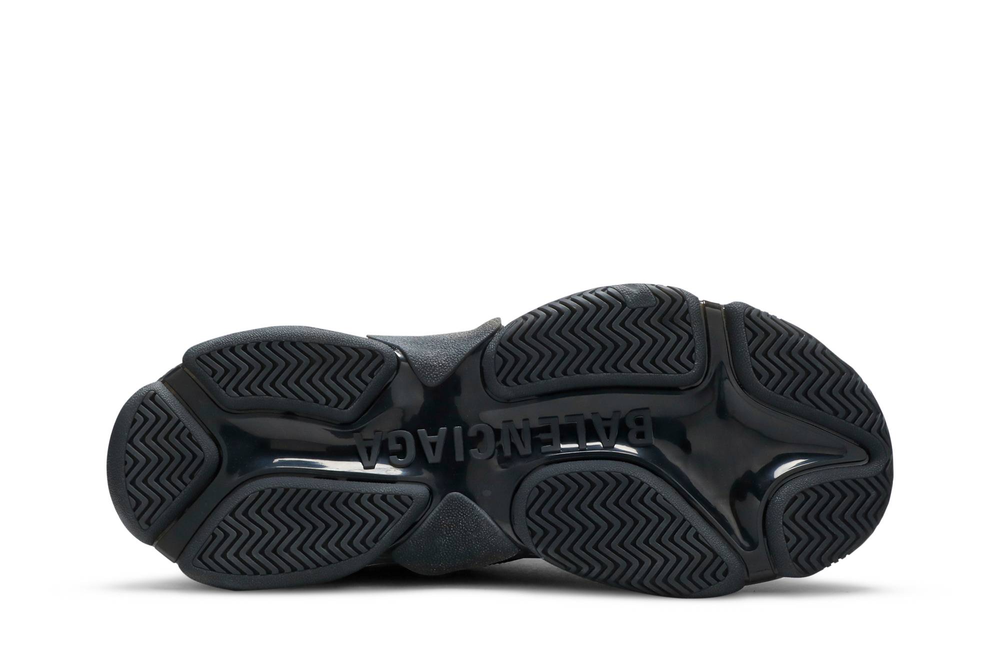 Shop 2018 발렌시아가 트리플 S 스니커즈 '클리어솔 블랙' 541624-W09O1-1000