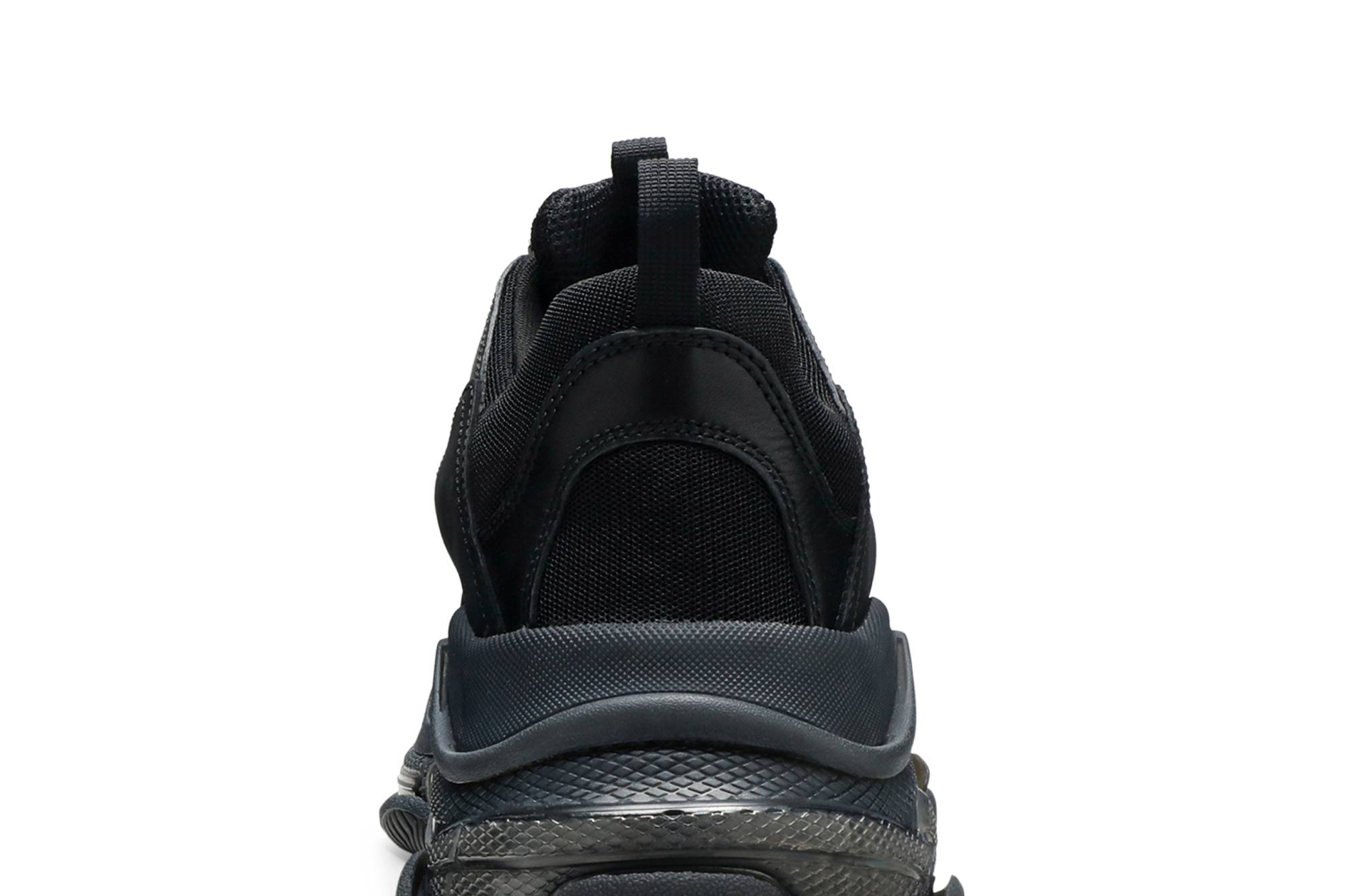 Sizing 2018 발렌시아가 트리플 S 스니커즈 '클리어솔 블랙' 541624-W09O1-1000