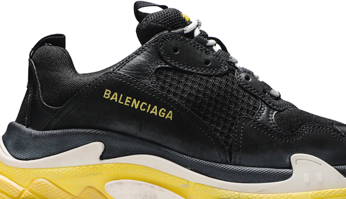 Balenciaga Triple S Trainer 'Black Yellow' 534162 W09OG 1087 Order Balenciaga Triple S Trainer 'Black Yellow' 534162 W09OG 1087